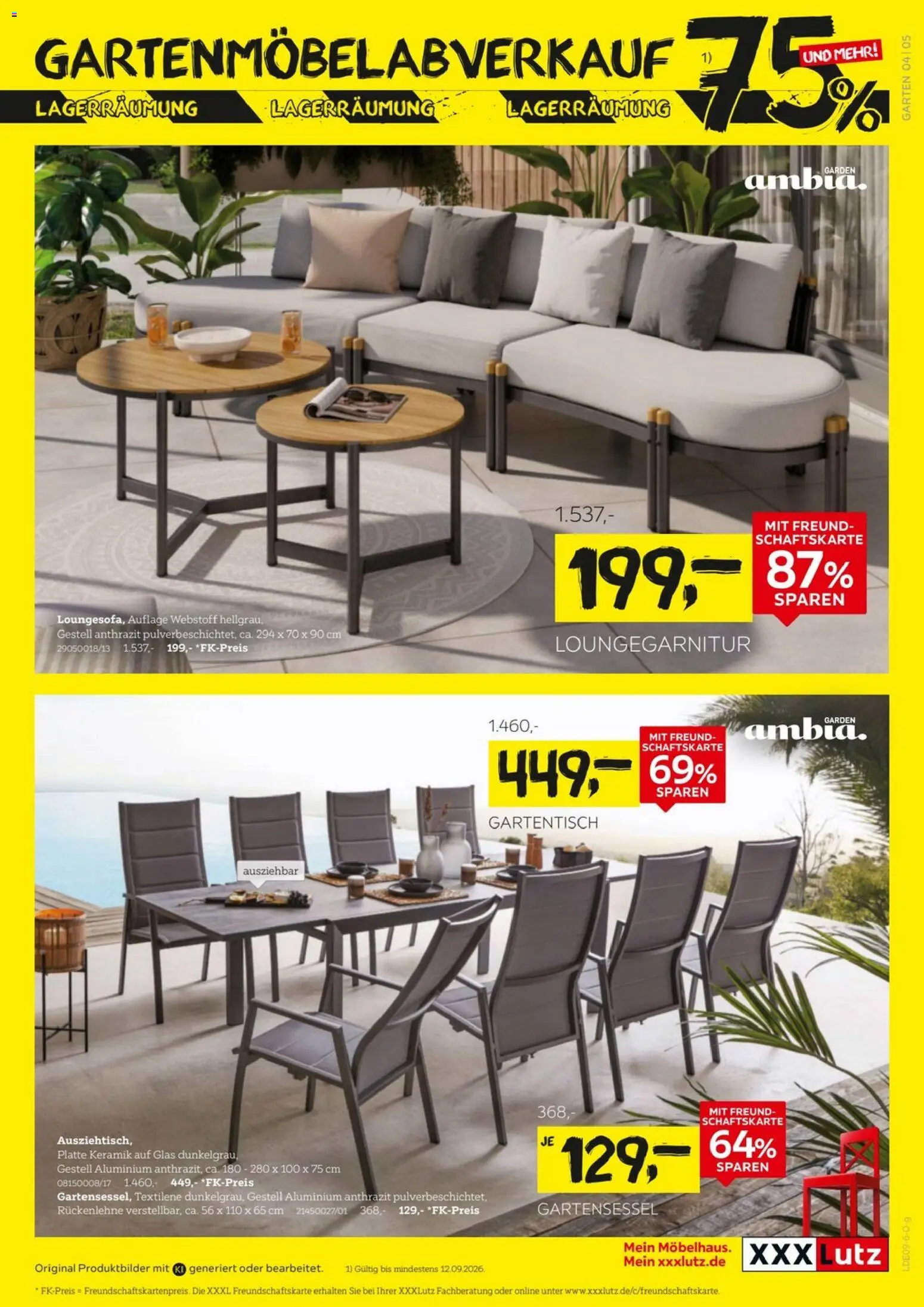 XXXLutz Gartenmöbelabverkauf – gültig ab 29.08.2026 | Seite: 5