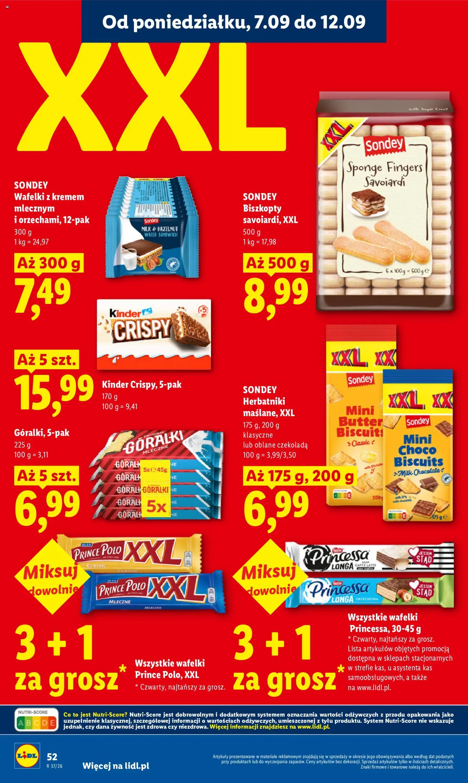 Lidl Polsko leták od 07.09.2026 | Strana: 52 | Produkty: Kinder, Milk chocolate