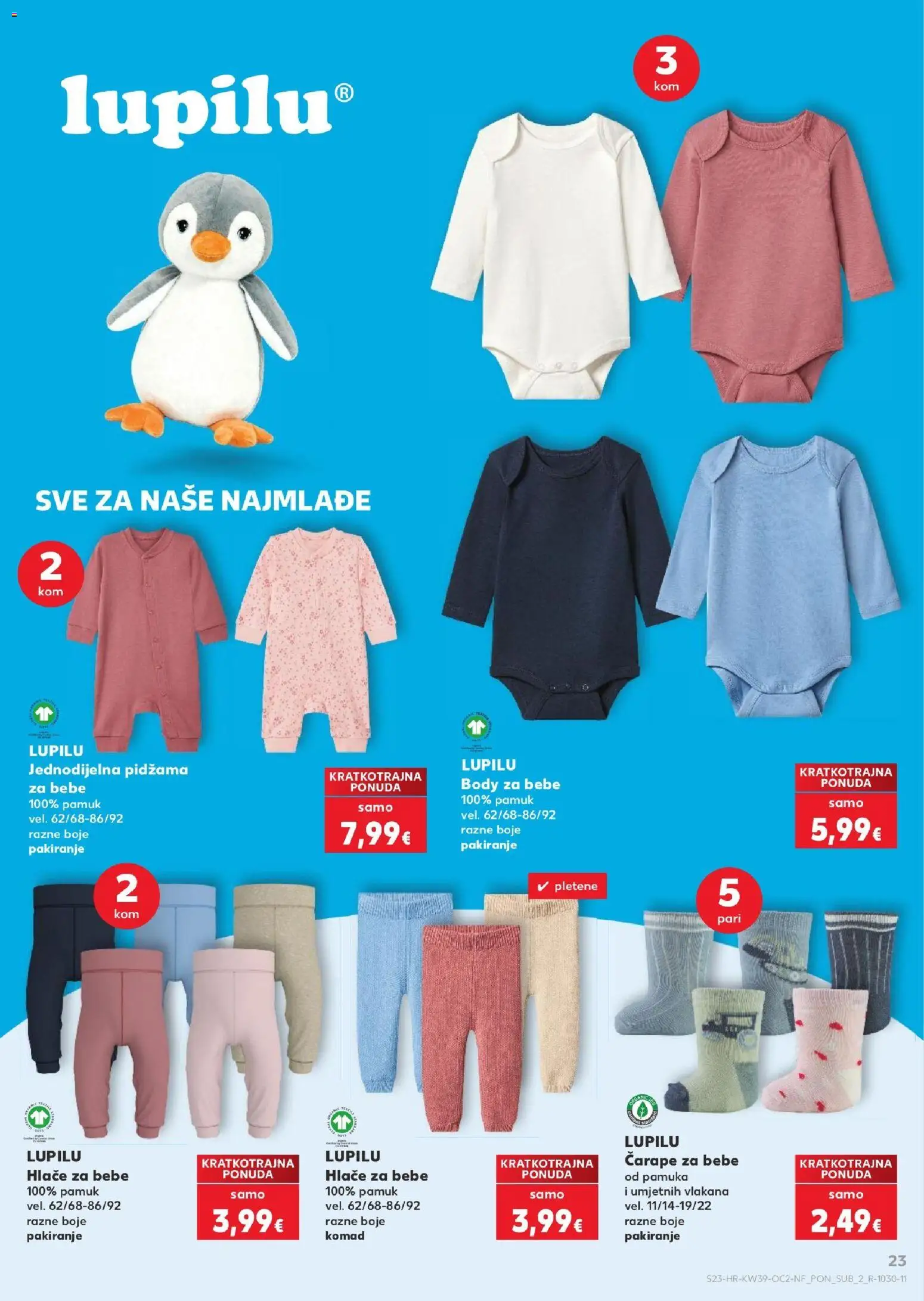 Kaufland katalog | vrijedi od 23.09.2026 | Stranica: 23 | Proizvodi: Hlače, Čarape, Pidžama