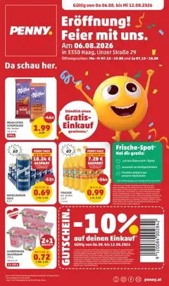 Penny Markt Eröffnung in 3350 Haag ab 06.08.2026 gültig