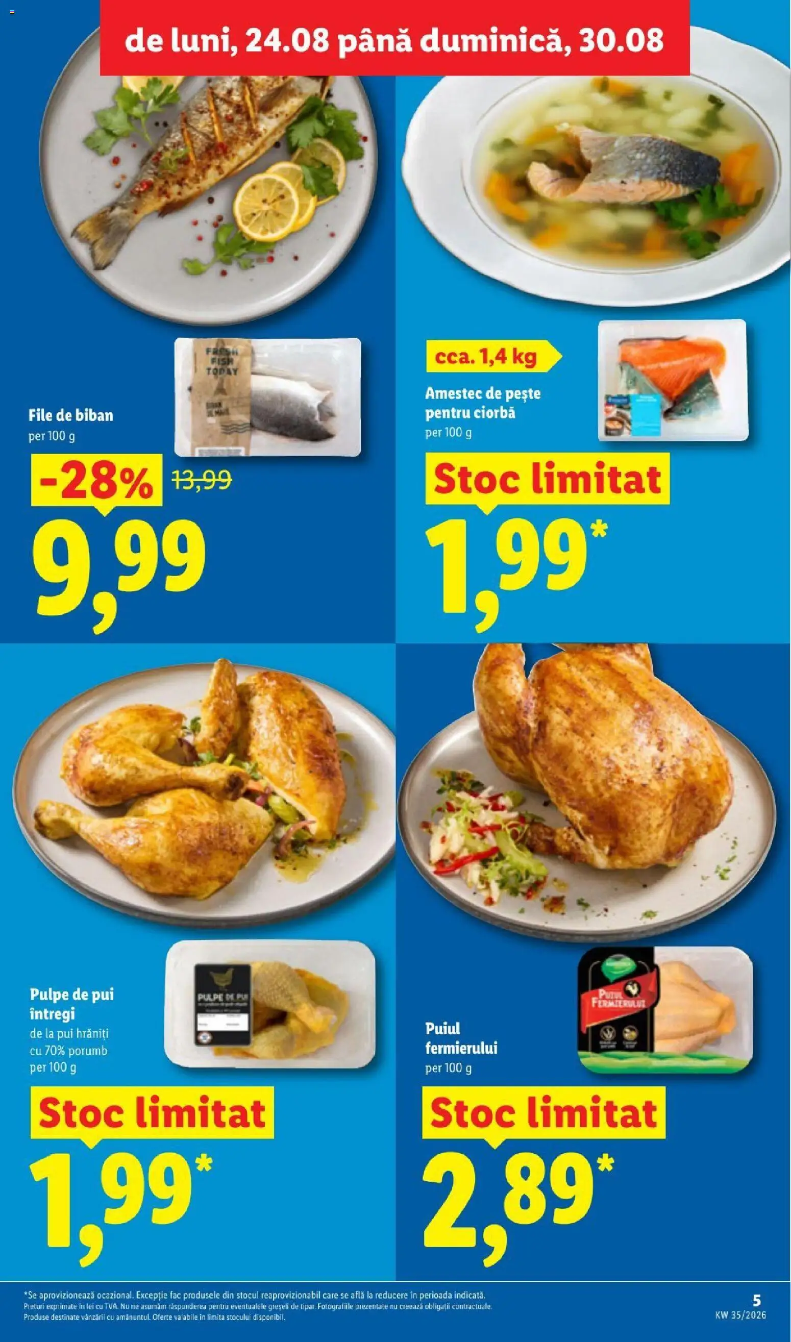 Noul catalog Lidl – valabil de la 24.08.2026 | Pagină: 5 | Produse: Biban, Pește, Amestec, Porumb
