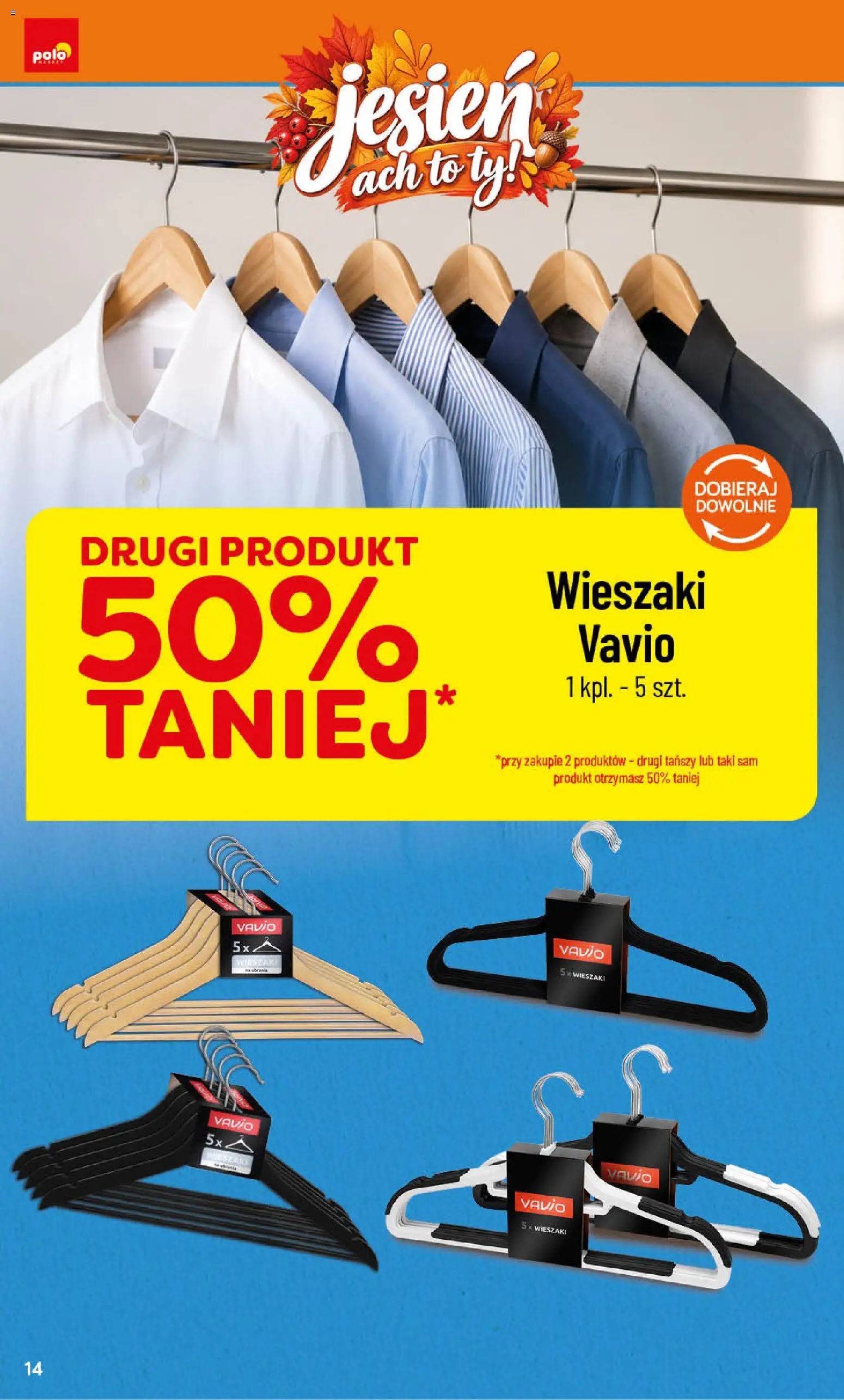 POLOmarket katalog - Jesień od 25.09.2026 | Strona: 14 | Produkty: Valio, Wieszaki