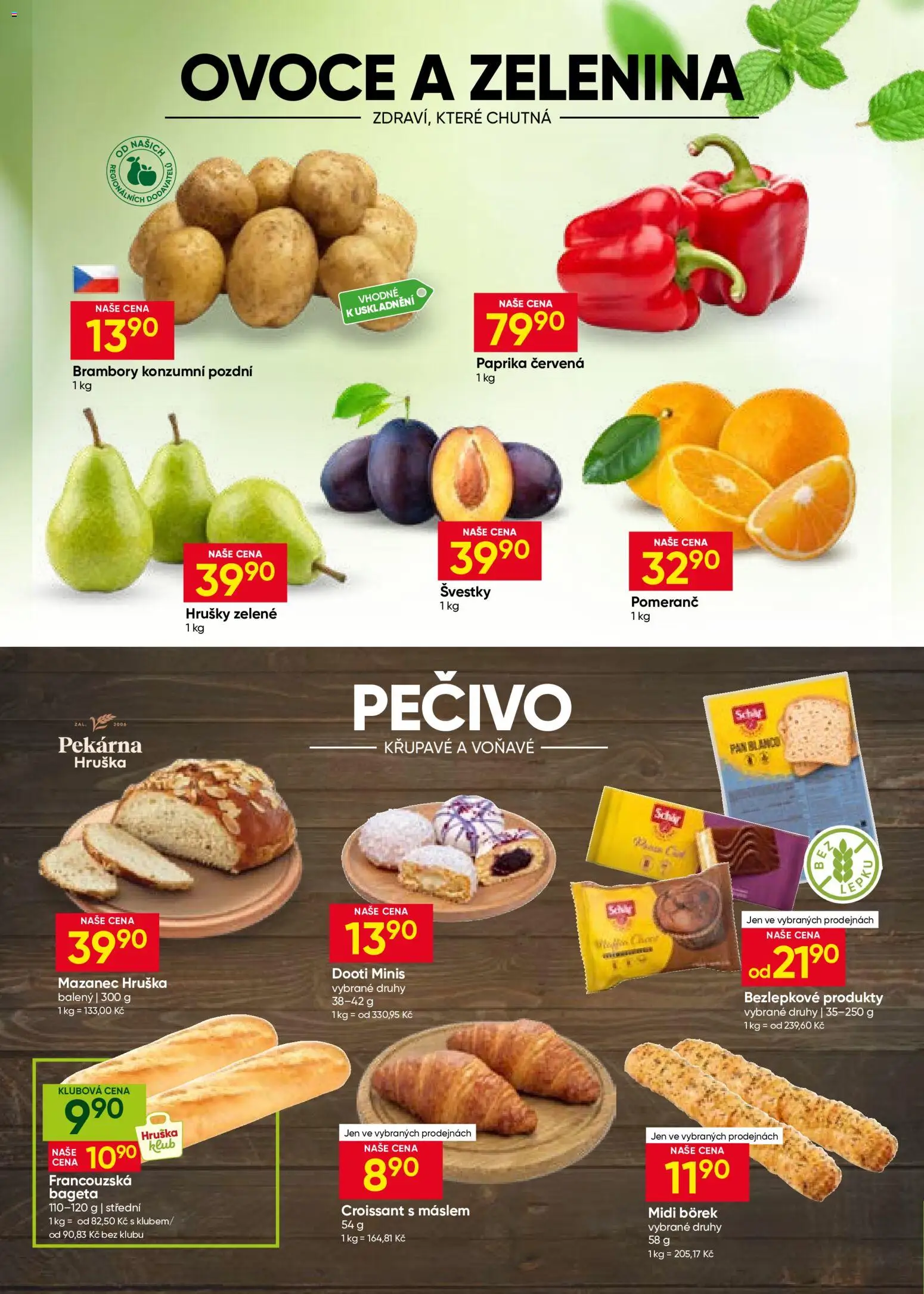 Hruška leták od 29.10.2026 | Strana: 4 | Produkty: Pečivo, Pekárna, Paprika červená, Croissant