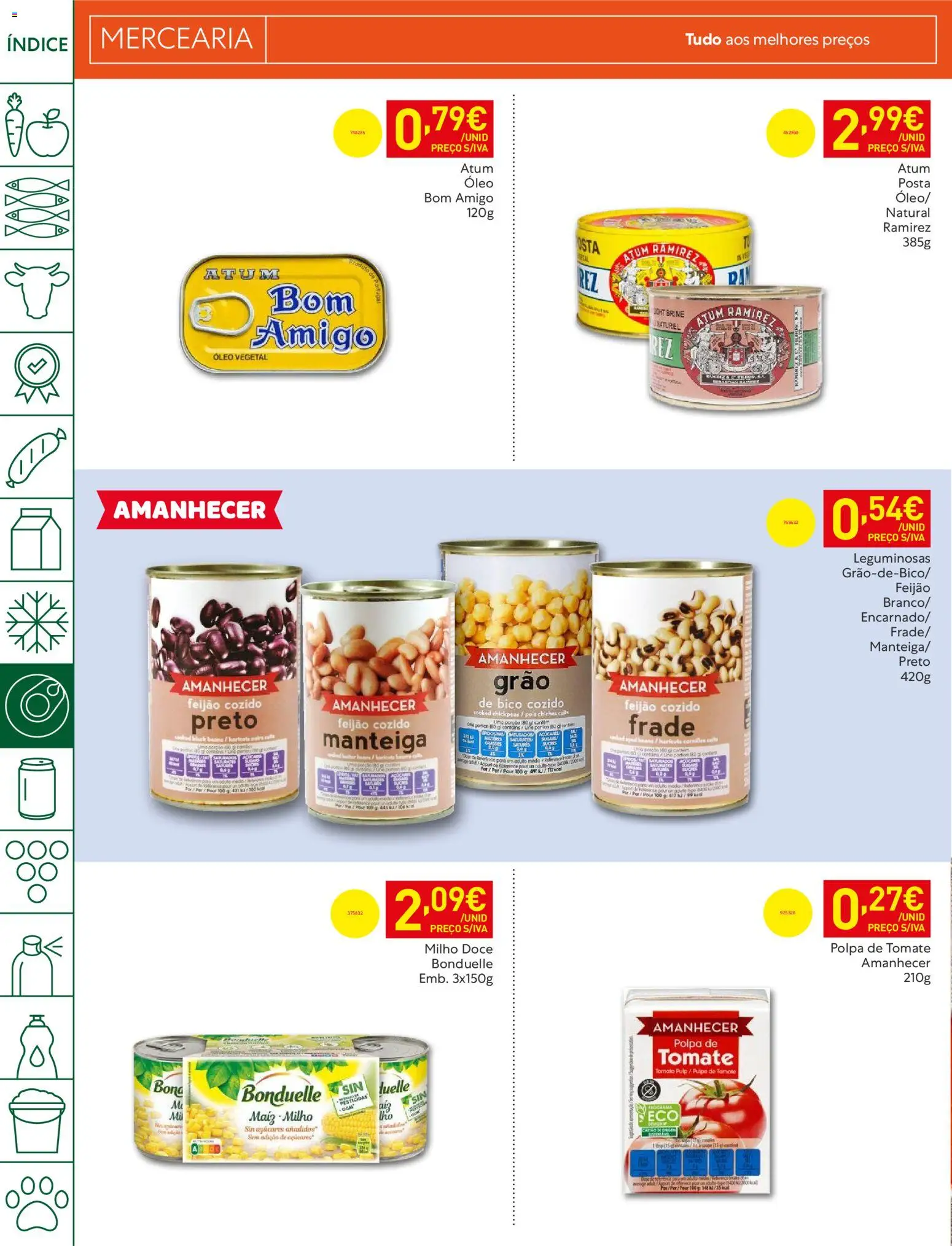 Recheio folheto │ válido de 19.05.2026 | Página: 26 | Produtos: Atum, Óleo, Tomate, Milho