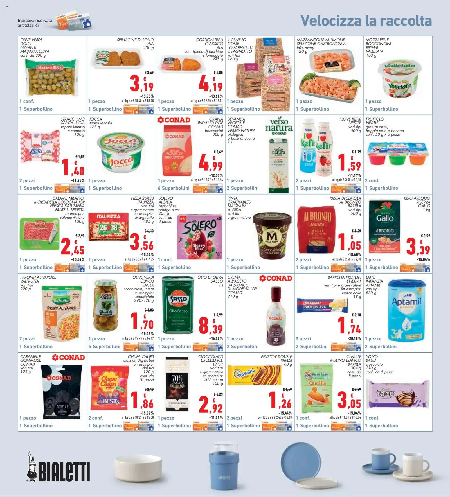 Volantino Conad del 16/07/2026 | Pagina: 30 | Prodotti: Crema, Pizza, Caramelle, The