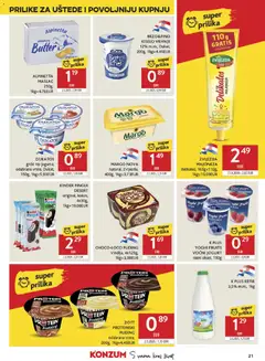 Konzum ( Deaktivovane pre Letakomat )  Katalog - Pregled kataloga iz trgovine Konzum, vrijedi od 30.09.2026 | Stranica: 21
