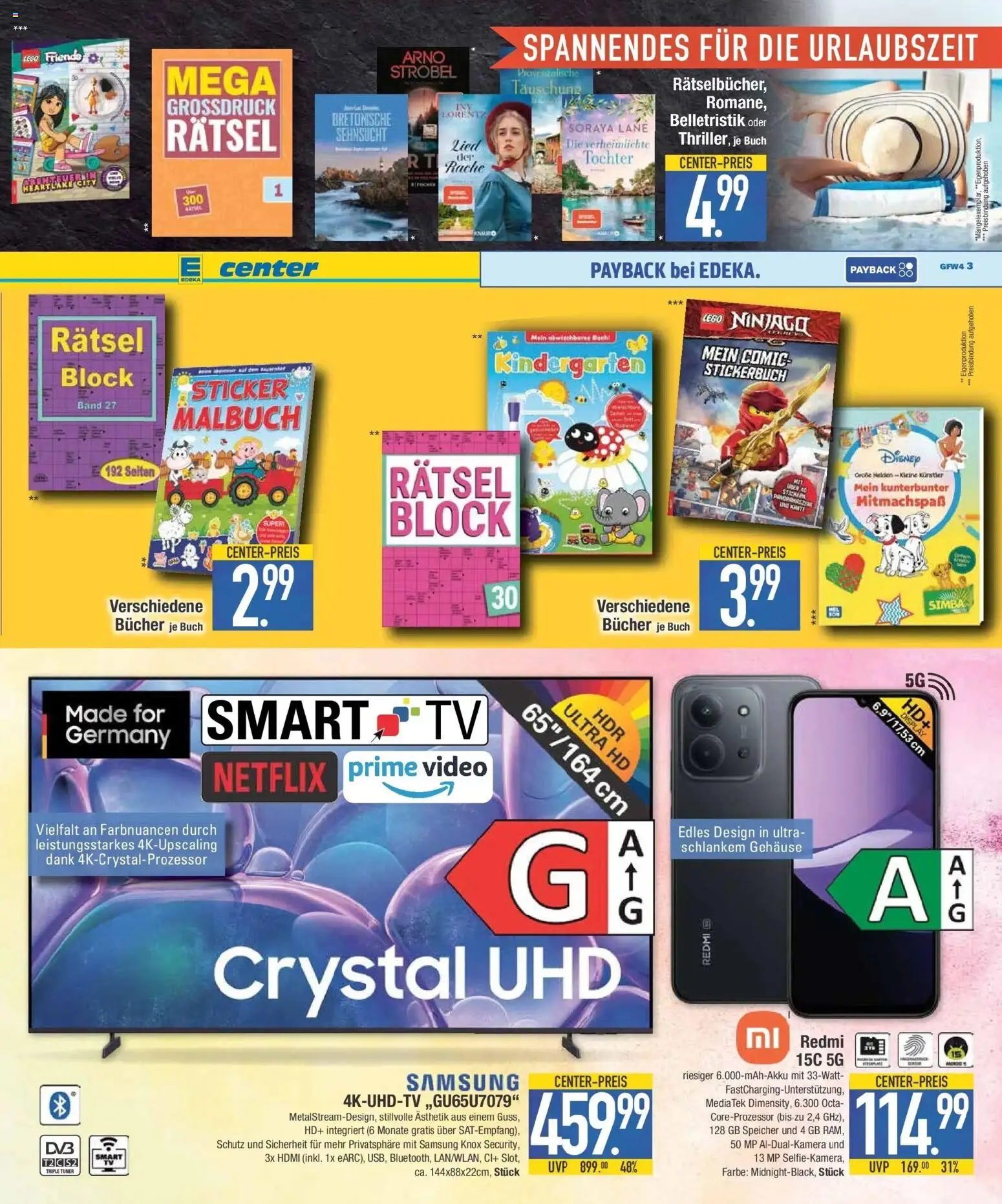 Edeka Prospekt Krumbach (ab 10.08.2026) » Angebote Online | Seite: 13 | Produkte: Samsung, Smart TV, TV, Video