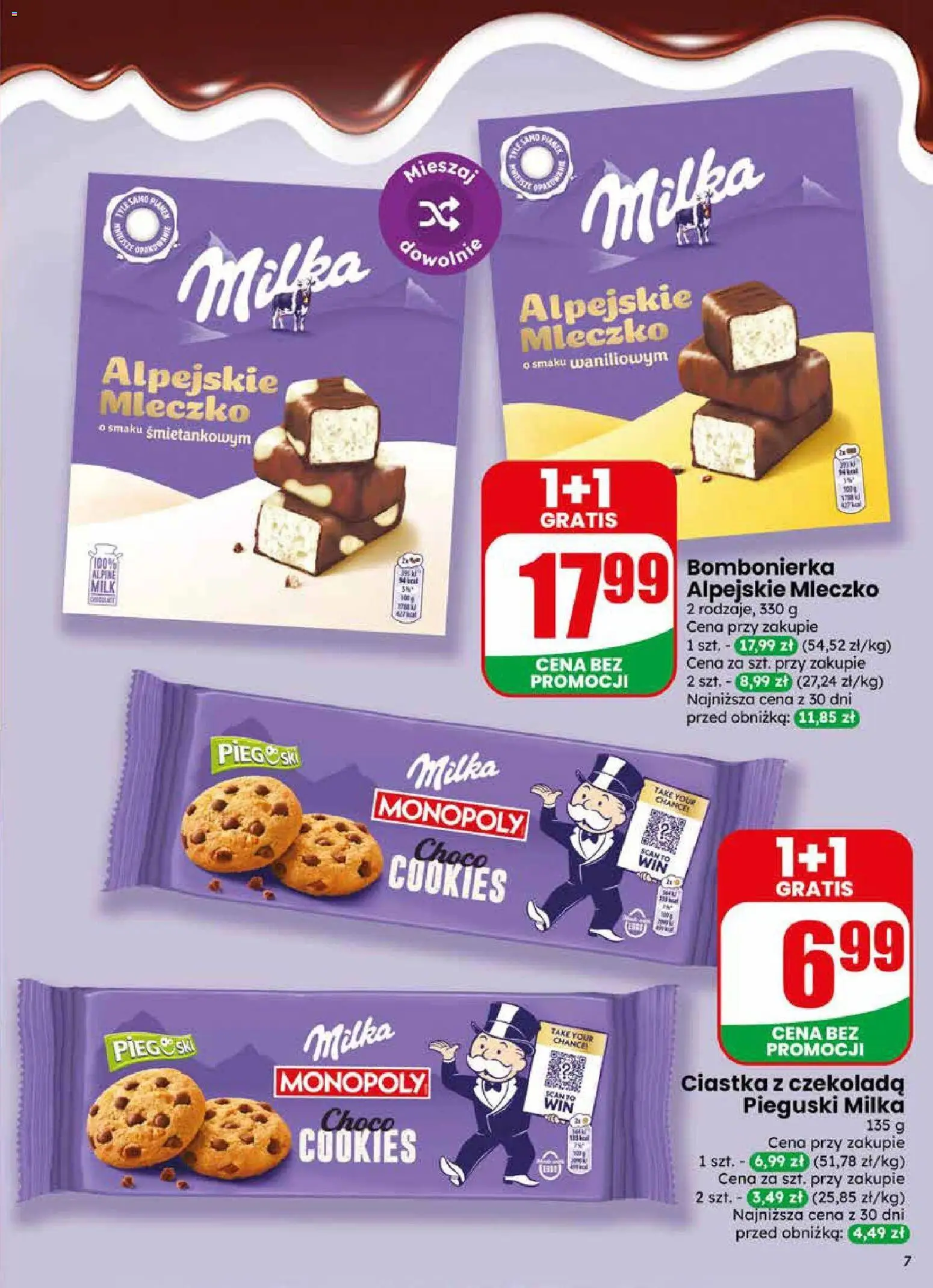Dino gazetka od 17.06.2026 | Strona: 7 | Produkty: Bombonierka, Milka, Czekolada, Ciastka