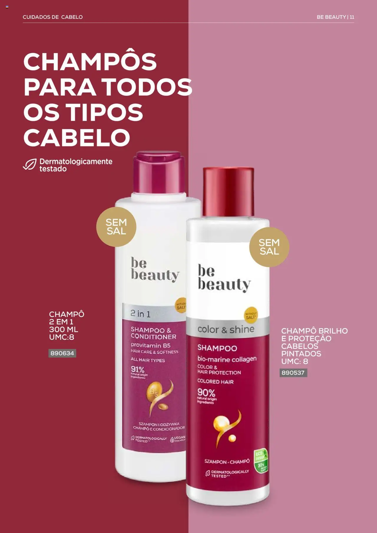 Recheio Be Beauty │ válido de 23/07/2024 | Página: 11 | Produtos: Shampoo, Condicionador
