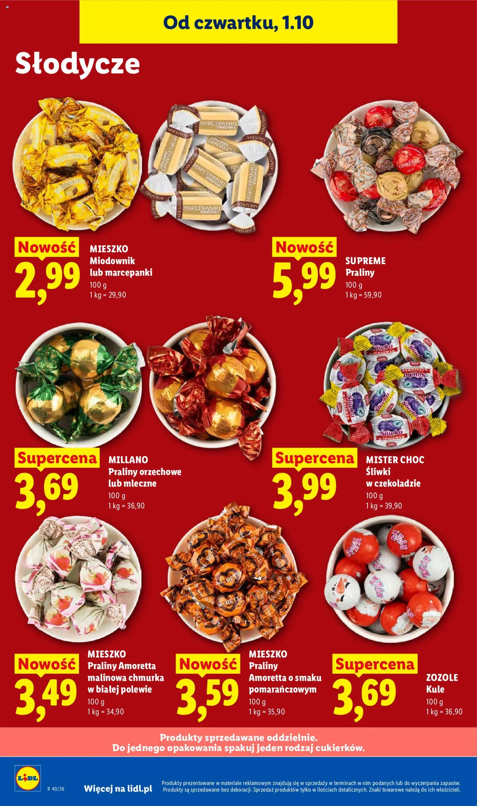 Lidl Polsko leták od 01.10.2026 | Strana: 76 | Produkty: Mister Choc