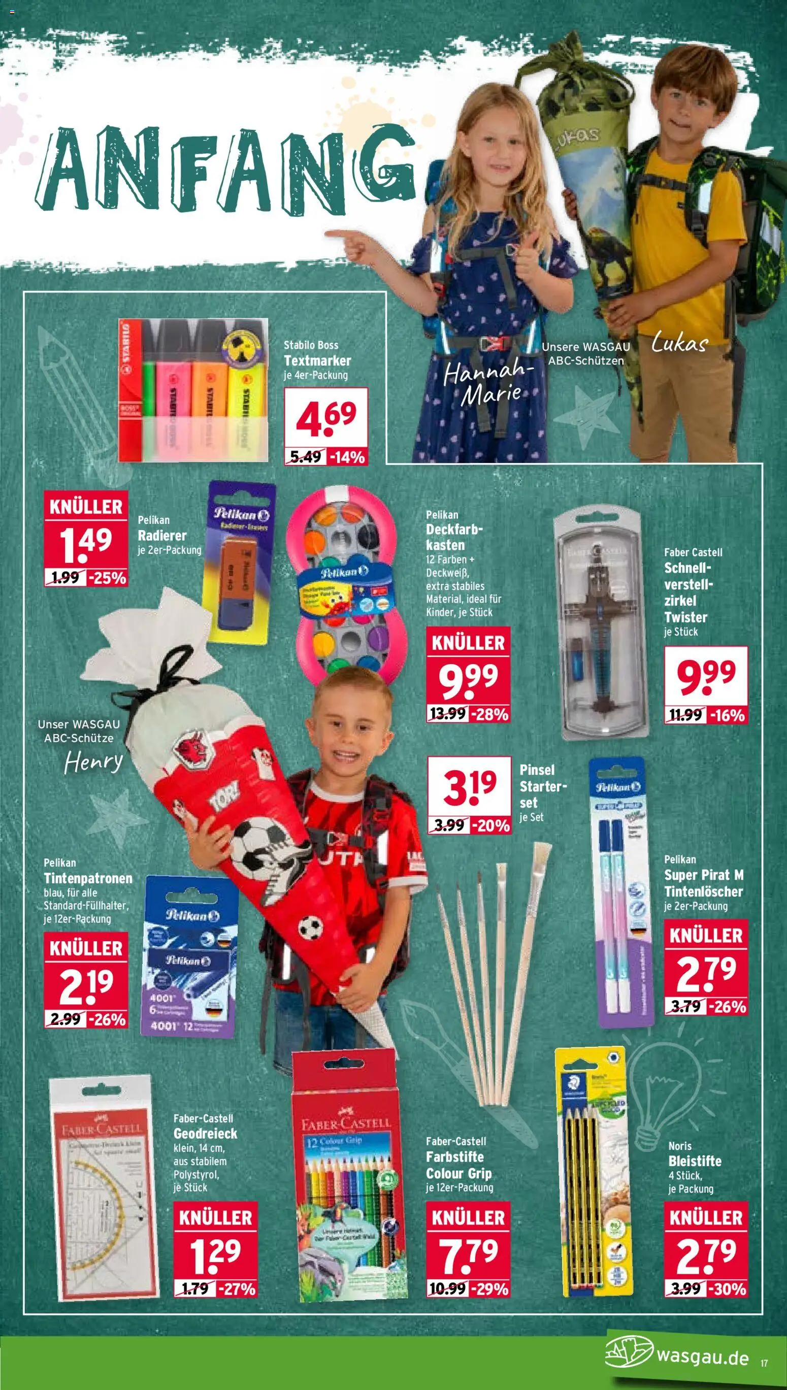 Wasgau Prospekt – gültig ab 03.08.2026 | Seite: 17 | Produkte: Pinsel