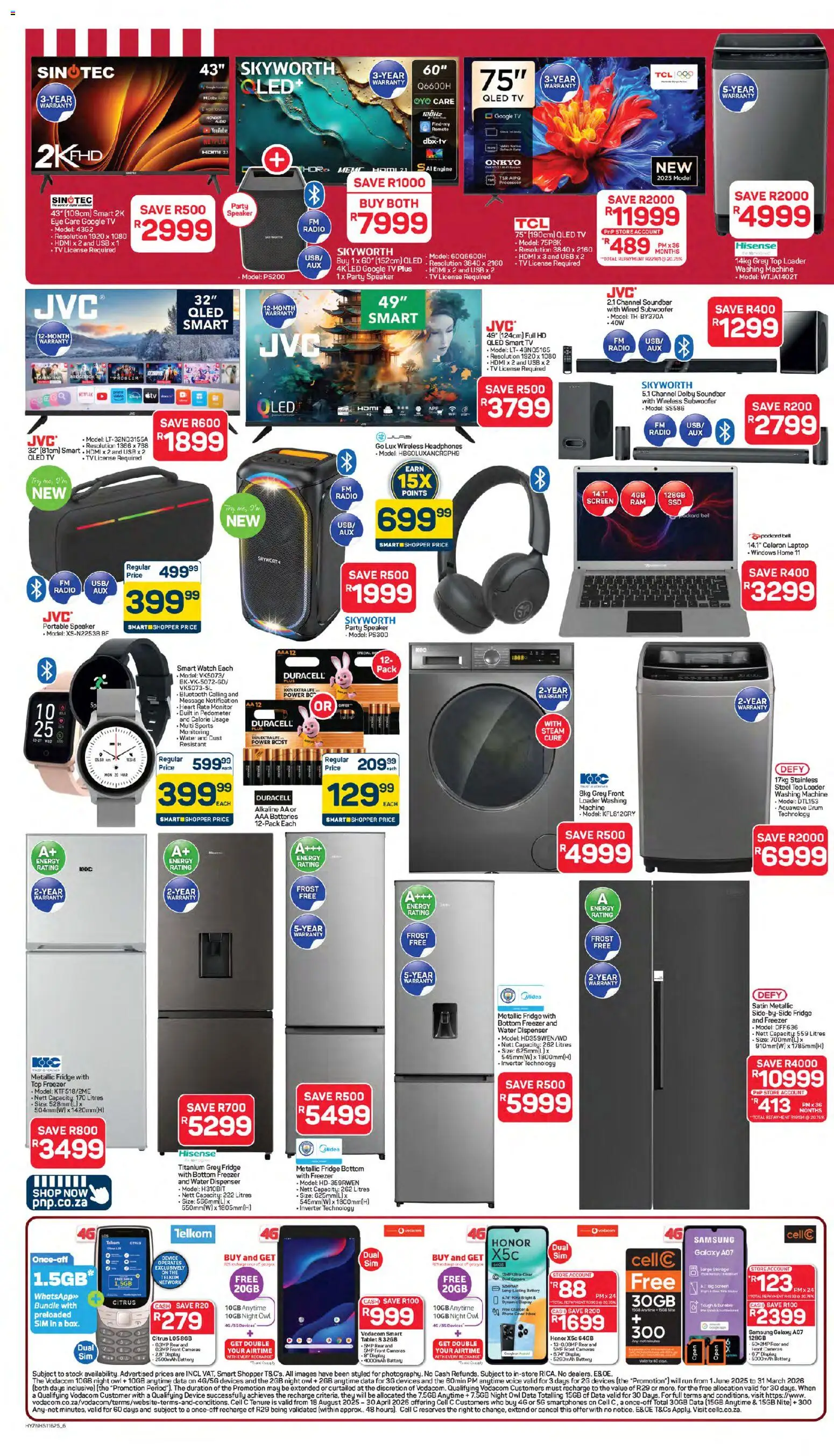 New Pick n Pay catalogue – valid from 24.04.2026 | Page: 6 | Products: Data, Sim, USB, Fridge