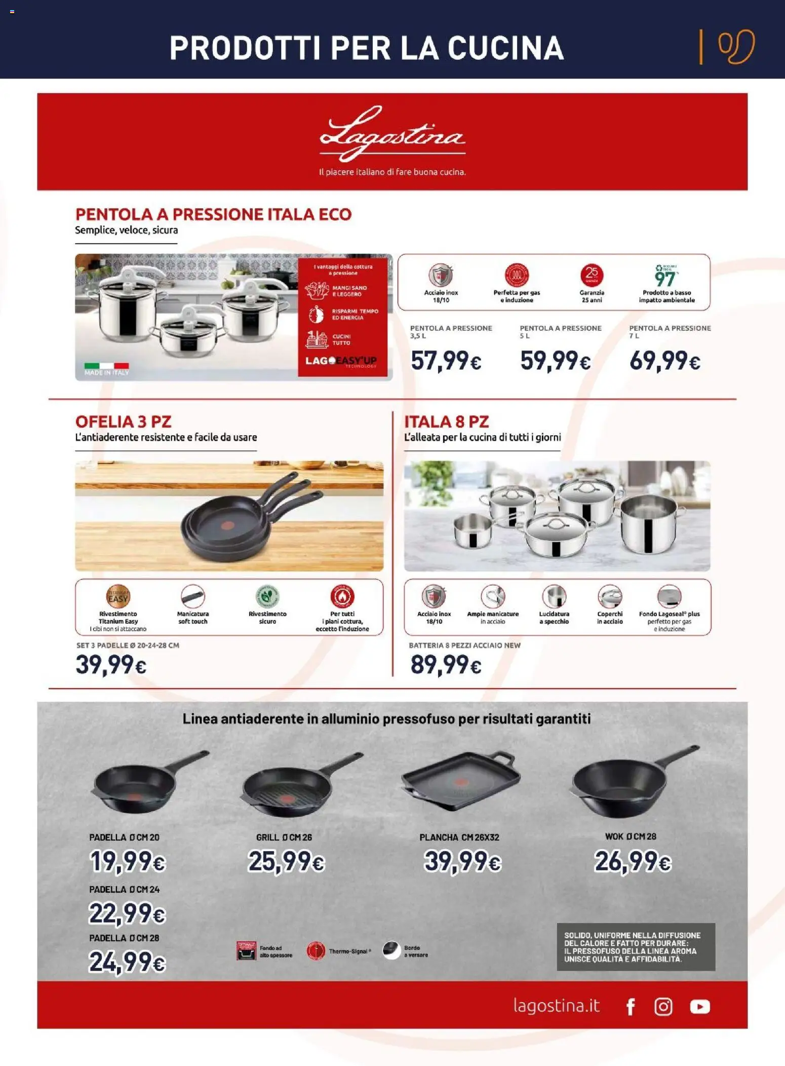 Volantino Unieuro del 17/09/2026 | Pagina: 6 | Prodotti: Diffusione, Padella, Pentola a pressione, Batteria