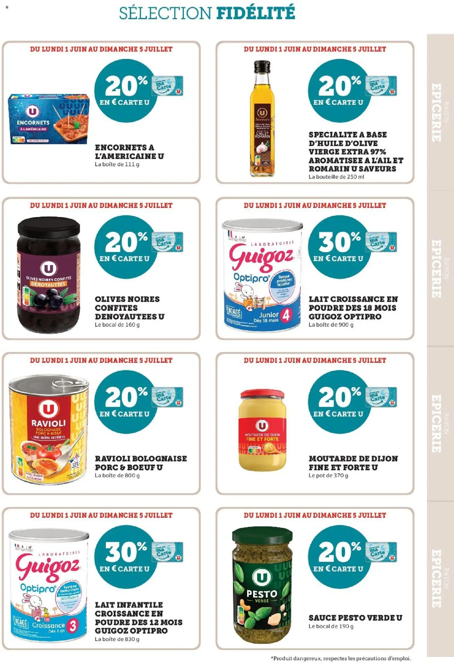 {H1} | Page: 9 | Produits: Olives, Poudre, Moutarde, Porc