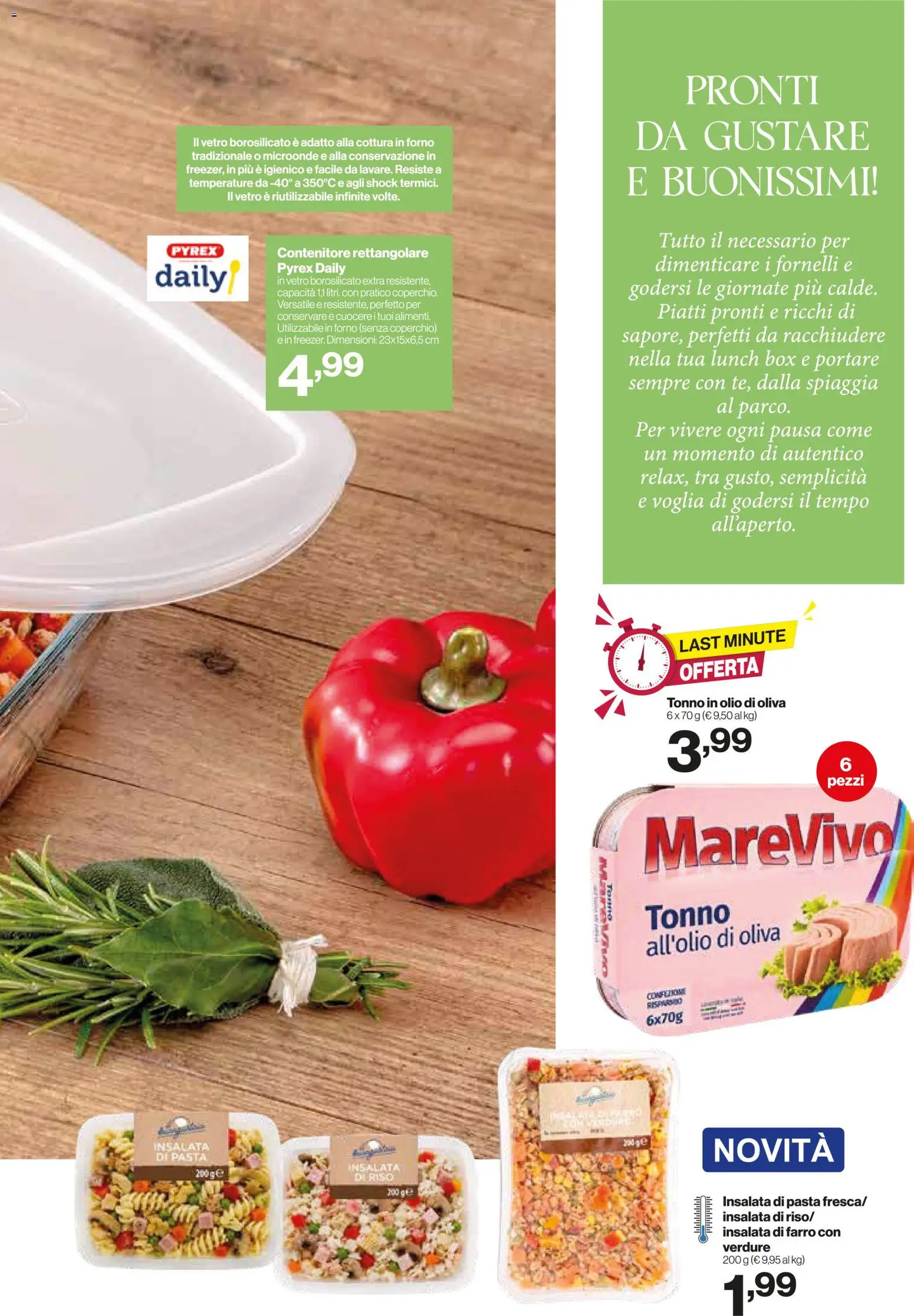 Volantino IN's del 01/07/2026 | Pagina: 3 | Prodotti: Insalata, Pasta, Tonno, Olio di Oliva