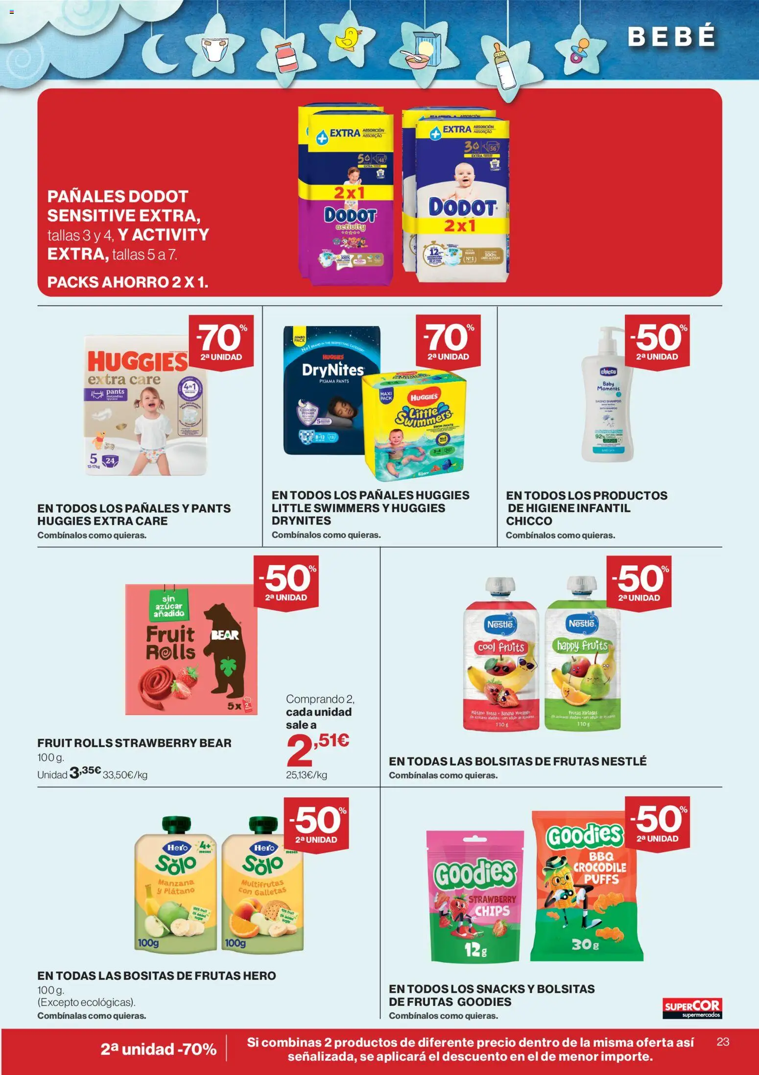 Supercor folleto │ válido desde el 13/08/2026 | Página: 23 | Productos: Snacks, Galletas, Azúcar, Pañales