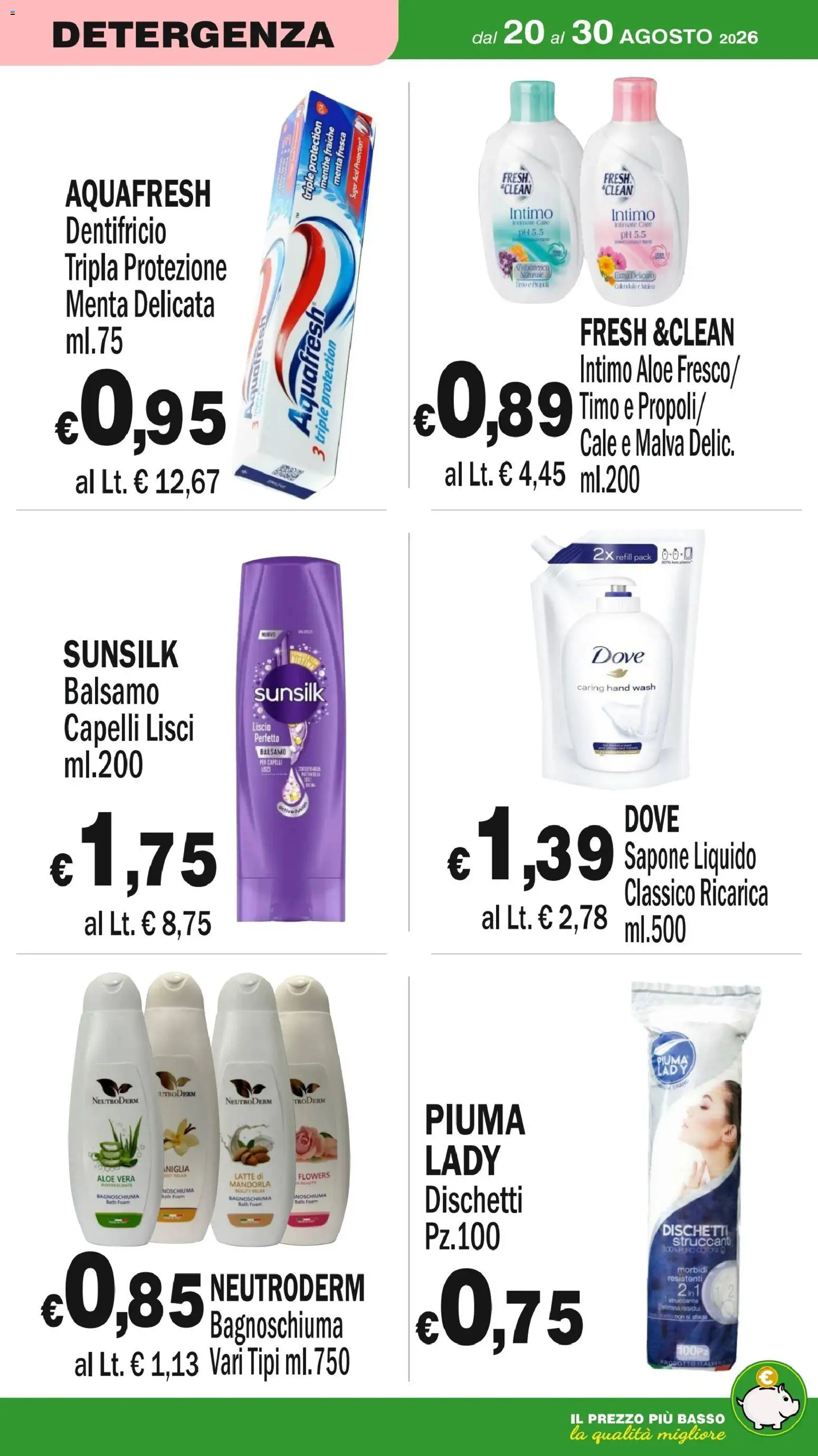Volantino Primo Prezzo del 20/08/2026 | Pagina: 27 | Prodotti: Balsamo, Caro, Menta, Aloe vera