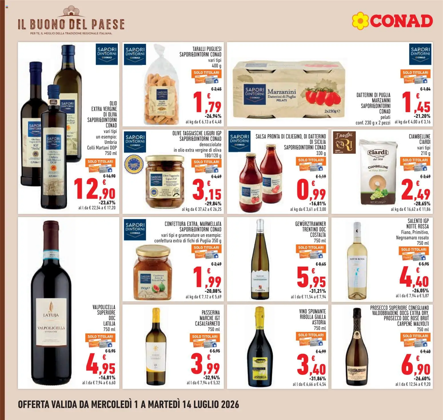 Volantino Conad del 01/07/2026 | Pagina: 18