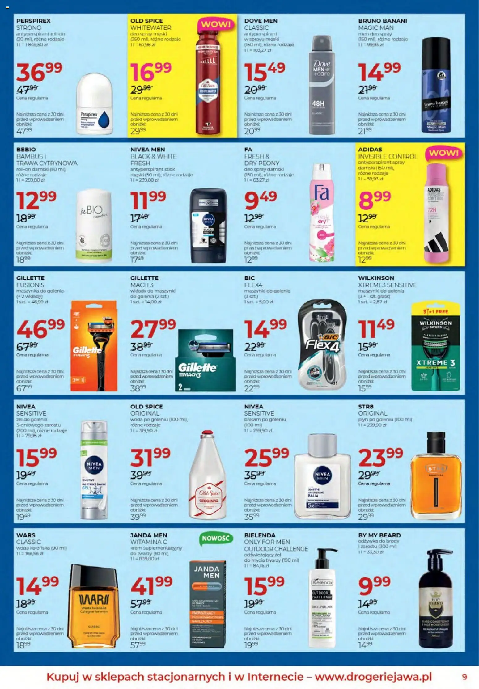 Jawa gazetka od 02.04.2026 | Strona: 9 | Produkty: Odżywka, Antyperspirant, Old spice, Woda
