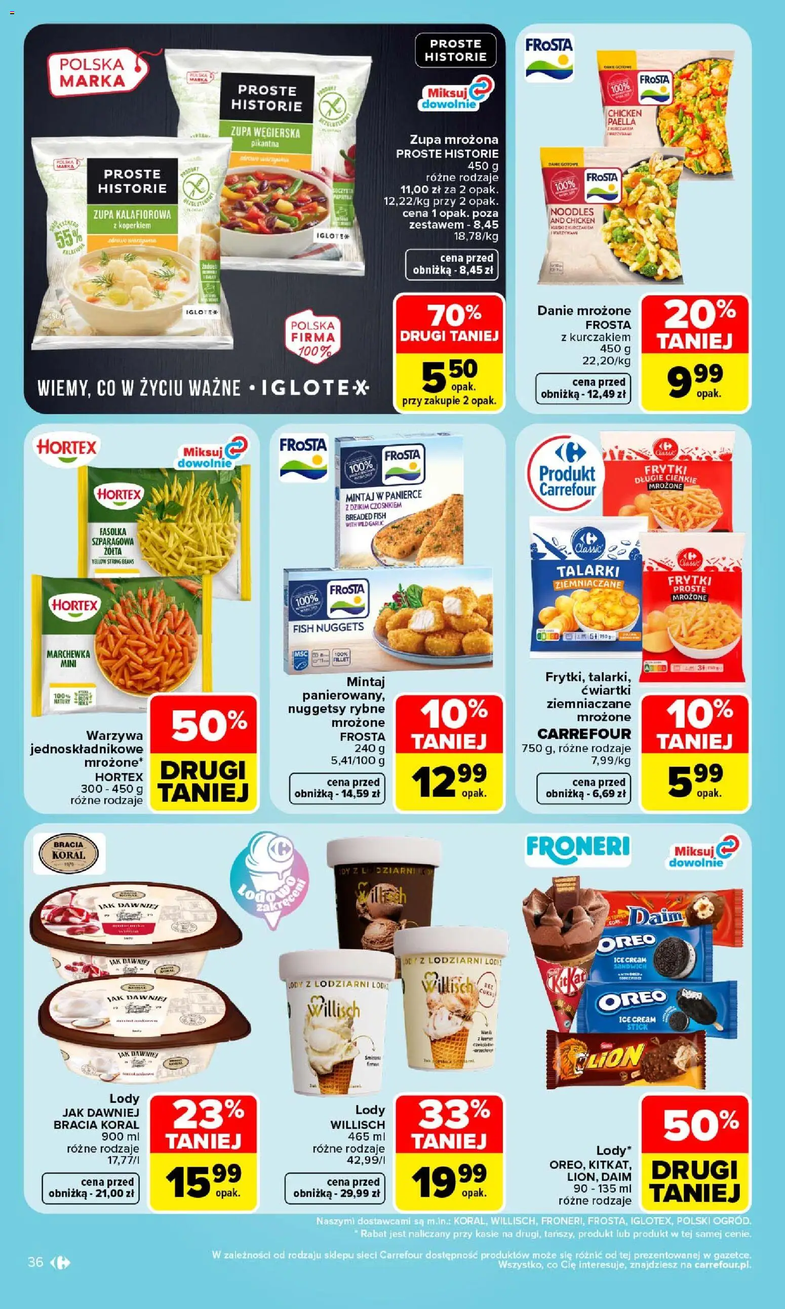 Carrefour gazetka od 14.09.2026 | Strona: 38 | Produkty: Zupa węgierska, Mrożone warzywa, Nuggets, Warzywa