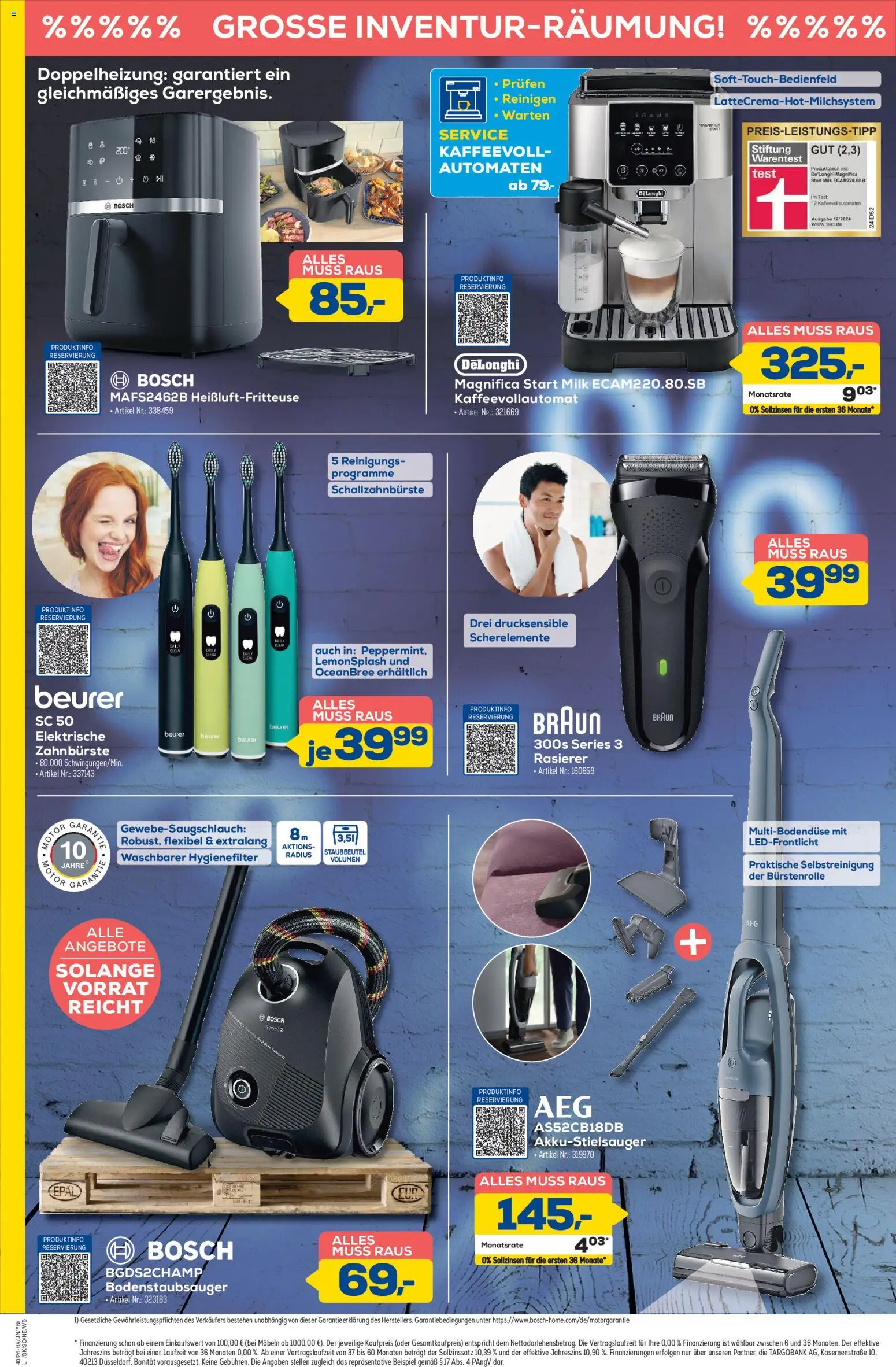 Euronics Aktueller Prospekt – gültig ab 24.09.2026 | Seite: 4 | Produkte: Rasierer, Zahnbürste, Kaffeevollautomat, Heißluftfritteuse