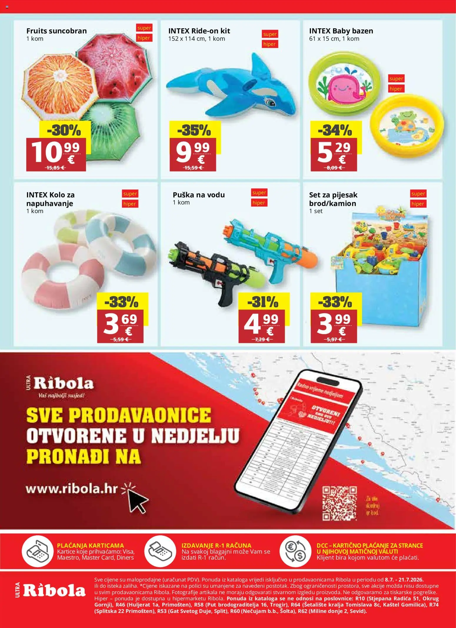 Ribola katalog | vrijedi od 08.07.2026 | Stranica: 24 | Proizvodi: Bazen, Suncobran