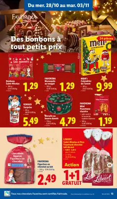 KINDER Surprise, 80 g - Voorbeeld van een folder van Lidl, geldig van 26/10/2026 | Pagina: 13 | Producten: NOS, Snickers, La, Chocolade