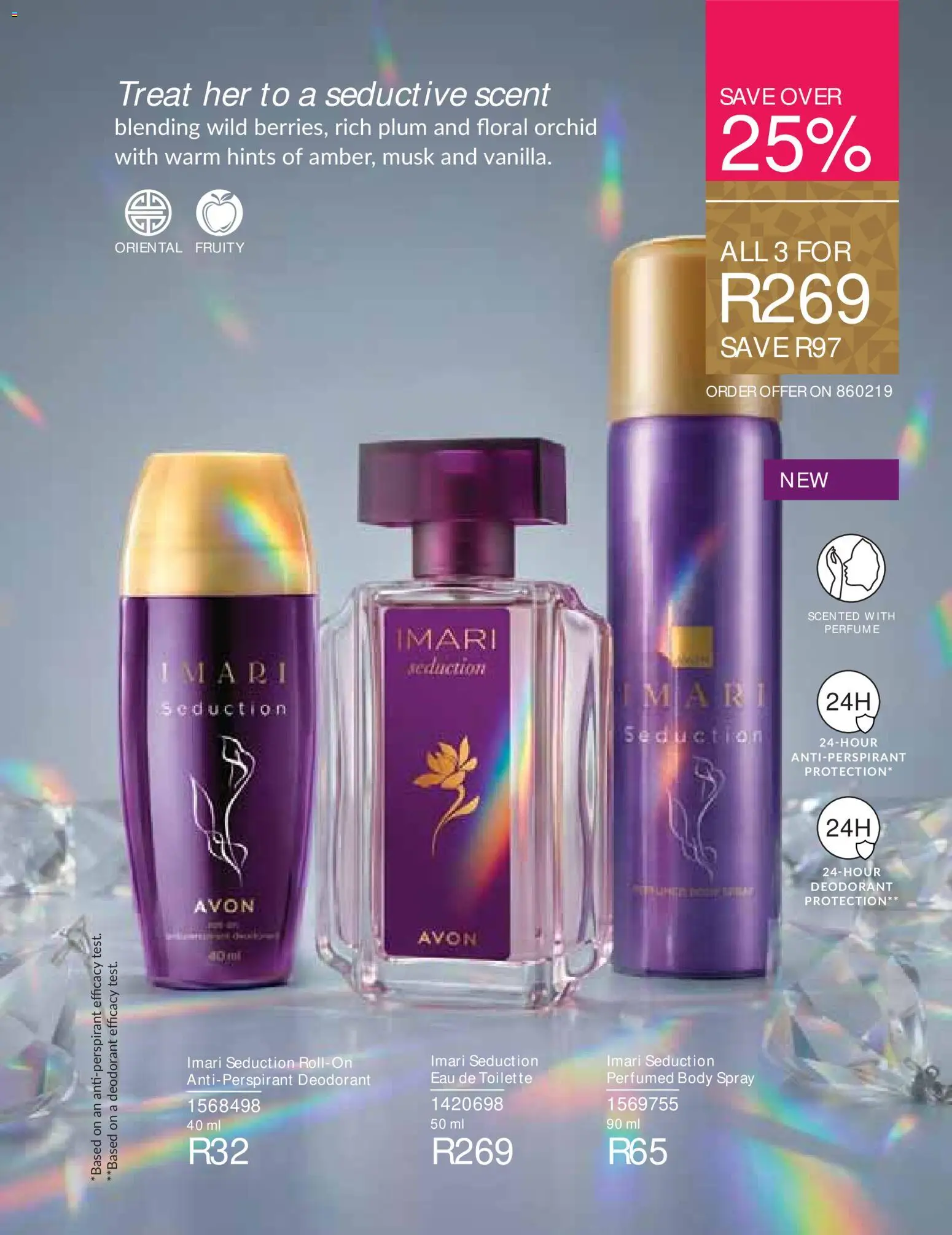 New Avon catalogue – valid from 01/10/2026 | Page: 9 | Products: Body spray, Perfume, Deodorant, Antiperspirant