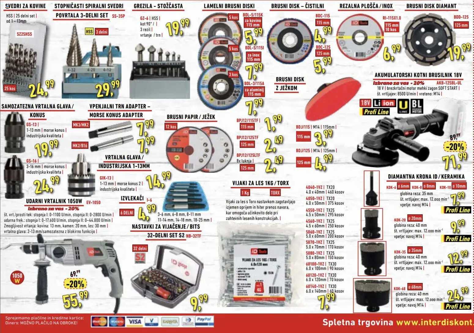 Novi Inter Diskont katalog ponudbe – veljaven od 15.09.2026 | Stran: 3 | Izdelki: Disk, Adapter, Kos, Brusilnik