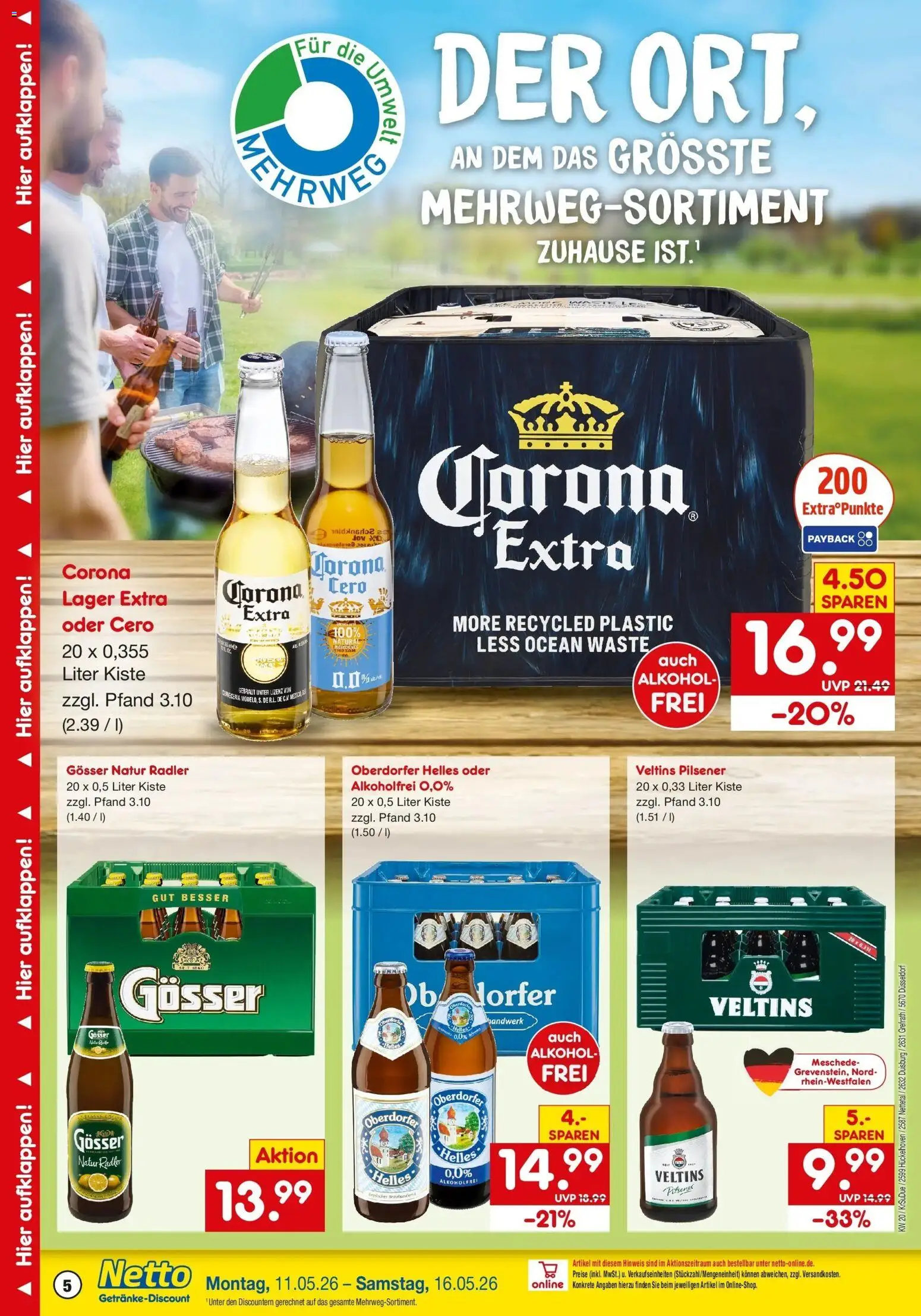 Netto Marken-Discount Prospekt Grefrath	 – gültig ab 10.05.2026 | Seite: 5 | Produkte: Radler, Veltins