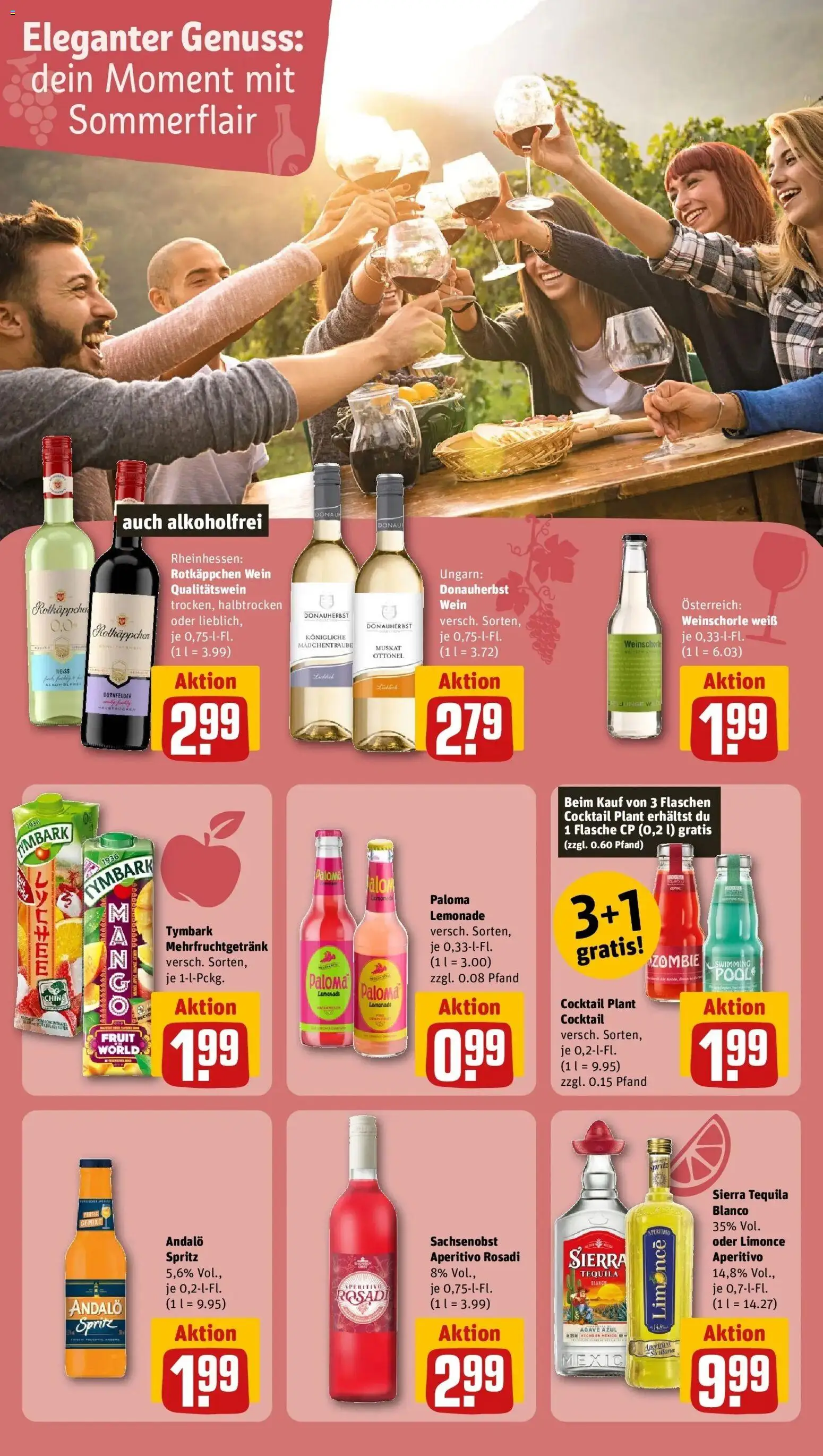 Rewe Prospekt Berlin / Mitte – gültig ab 05.07.2026 | Seite: 21 | Produkte: Sprite, Tequila, Weinschorle, Wein