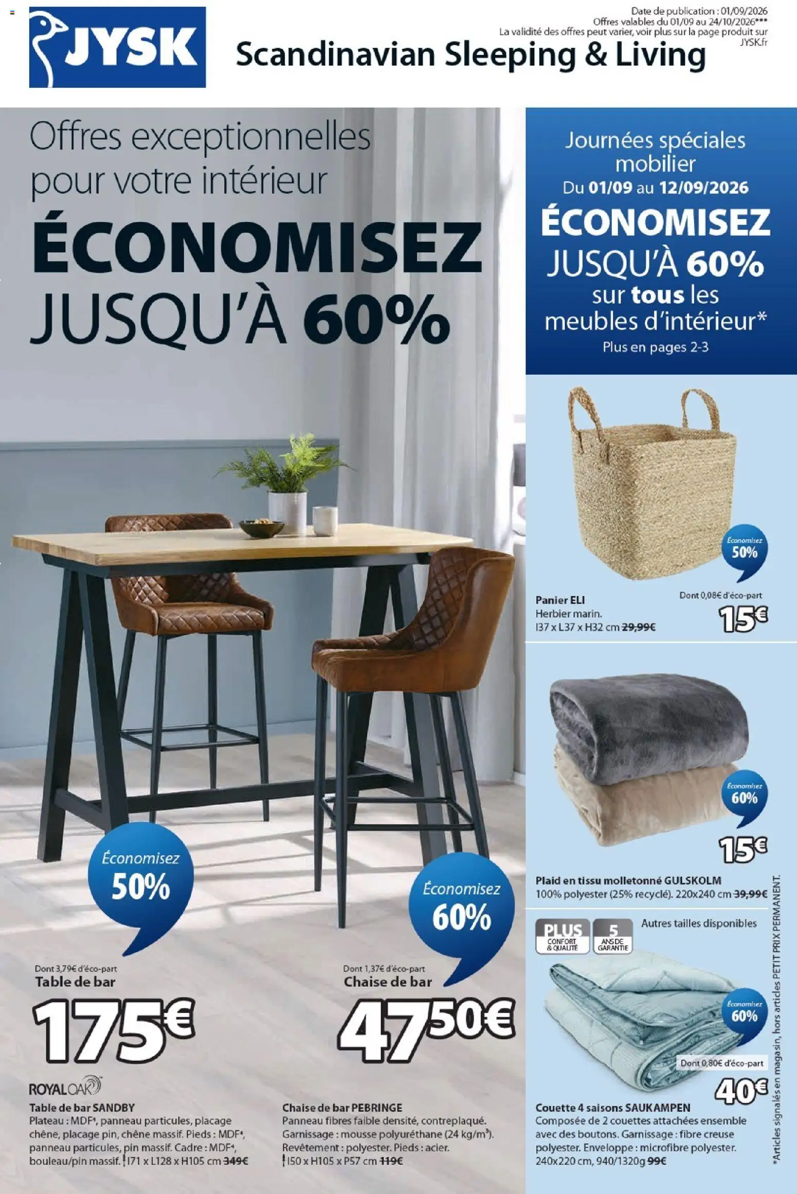{H1} | Page: 1 | Produits: Plateau, Enveloppe, Table, Cadre