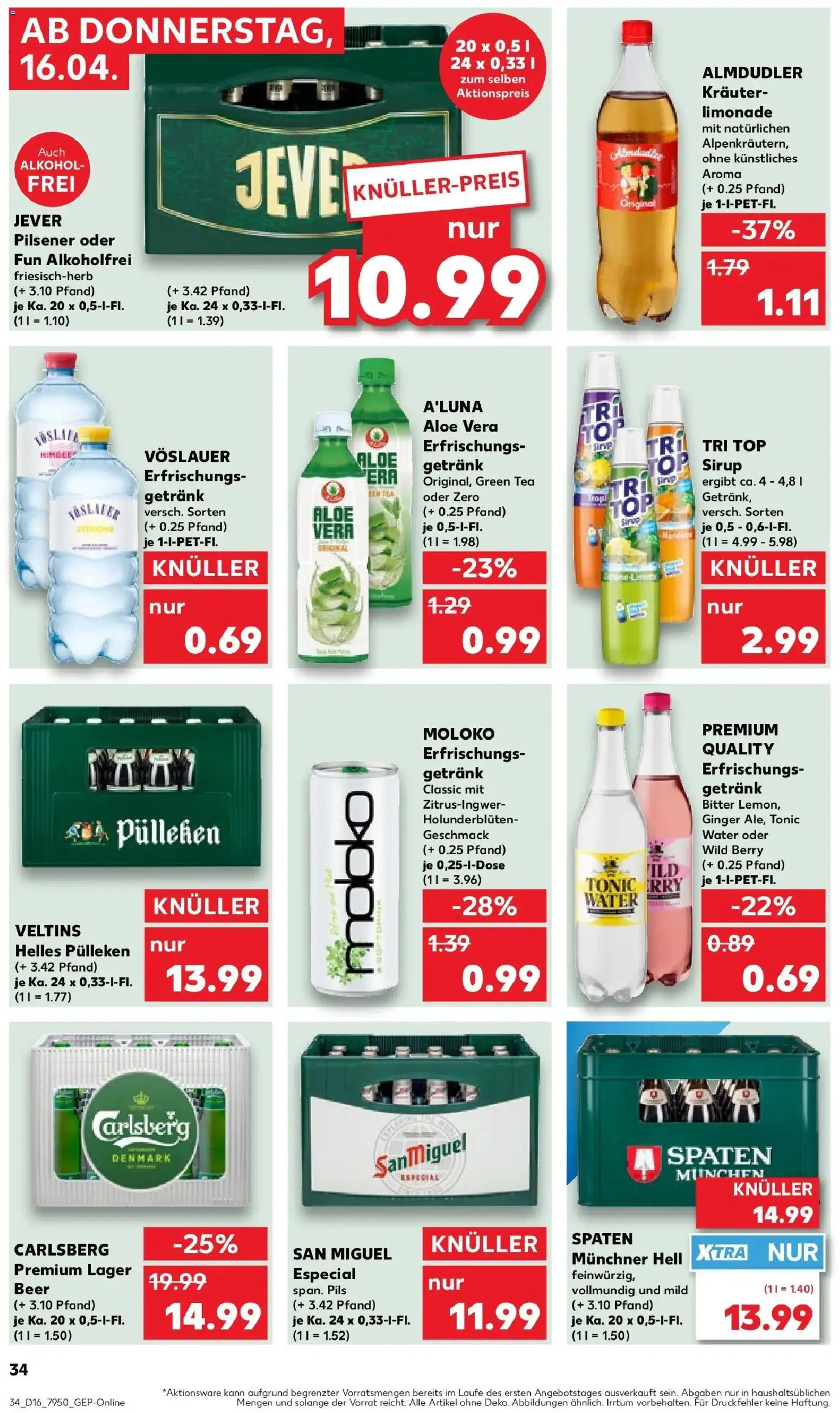 Kaufland Prospekt Bückeburg	 – gültig ab 13.04.2026 | Seite: 46 | Produkte: Helles pulleken, Top, Sirup, Veltins