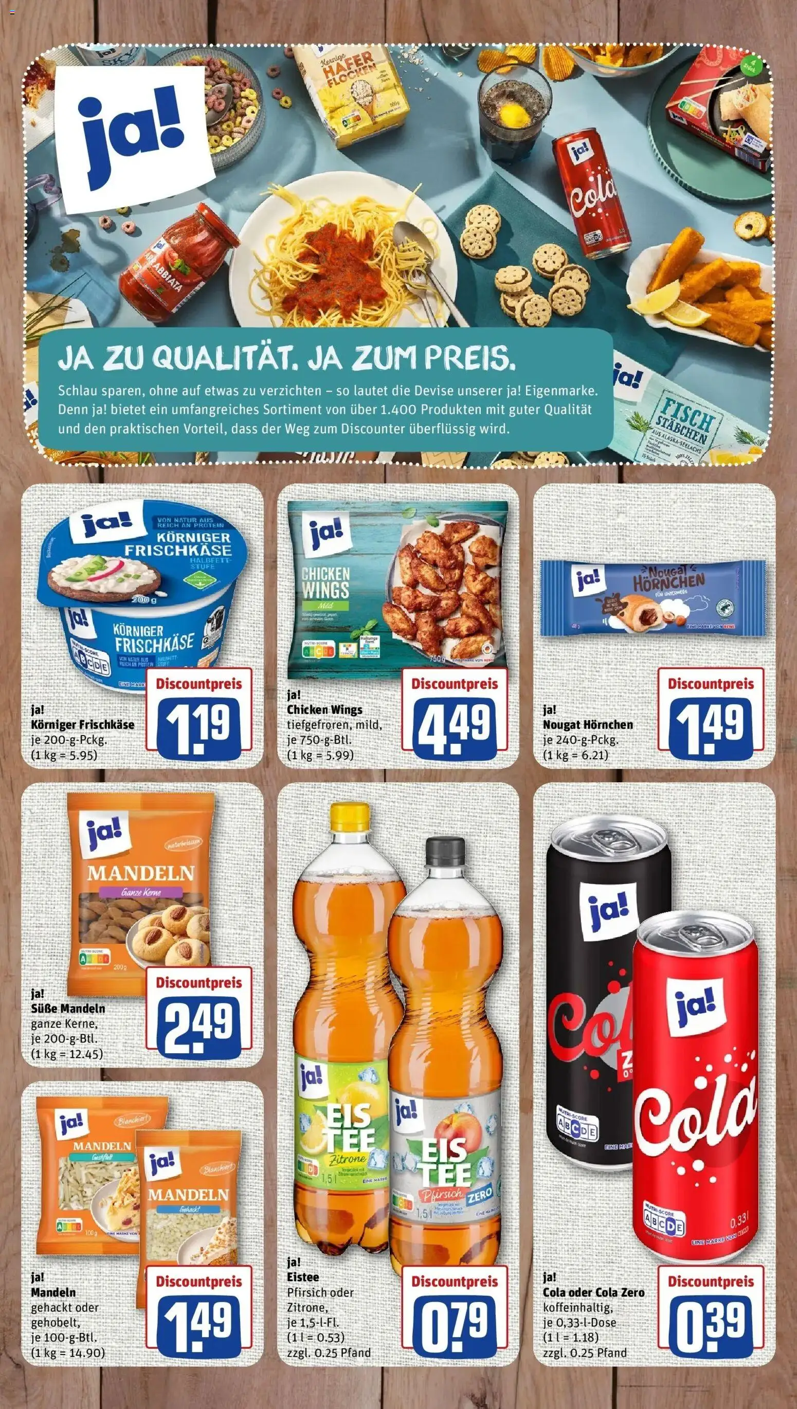 REWE Prospekt ab 19.10.2026 zum Blättern » Angebote | Seite: 7 | Produkte: Cola, Zitrone, Flocken, Frischkase