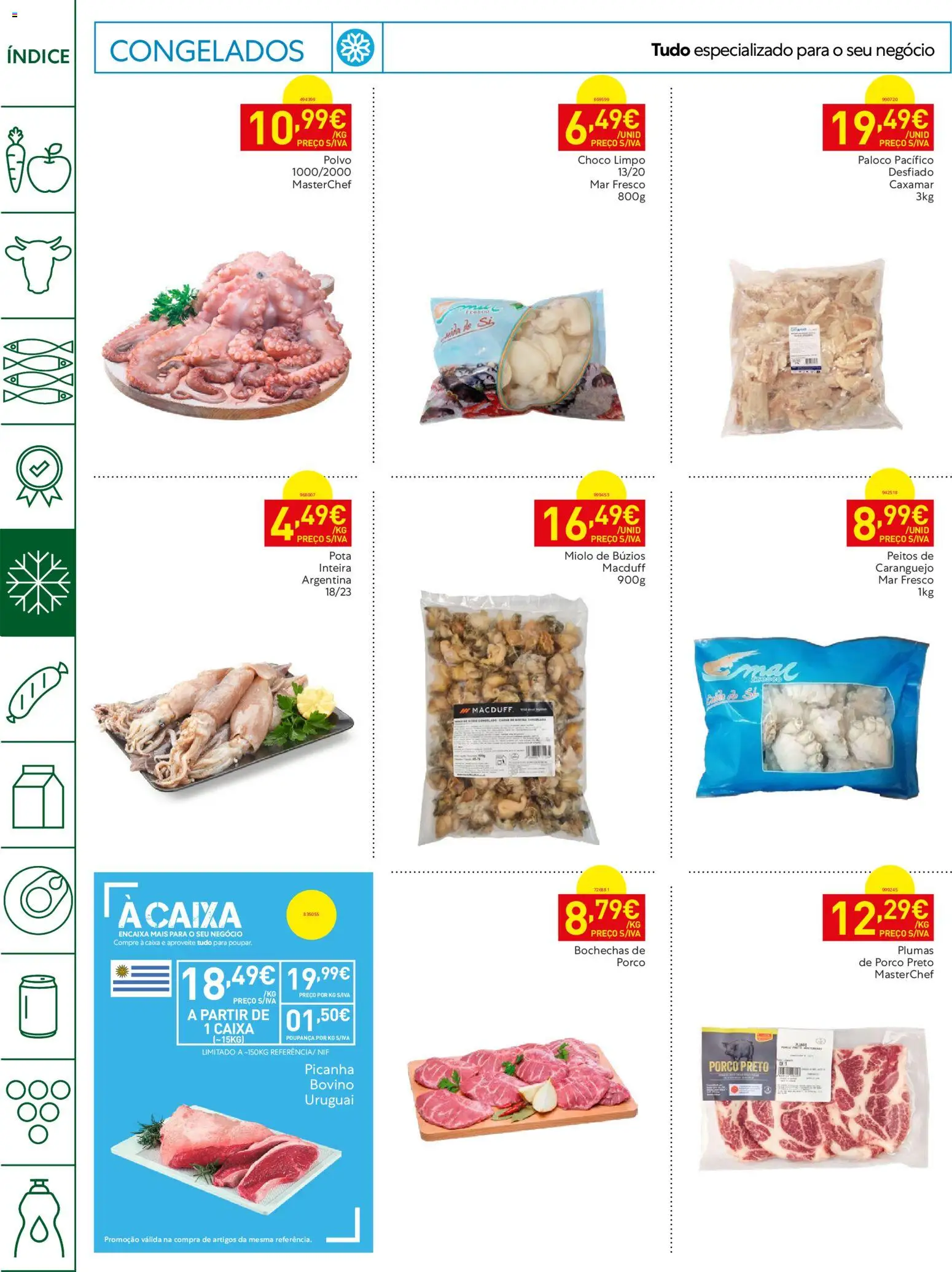 Recheio Horeca │ válido de 16.06.2026 | Página: 12 | Produtos: Polvo, Caranguejo, Caixa