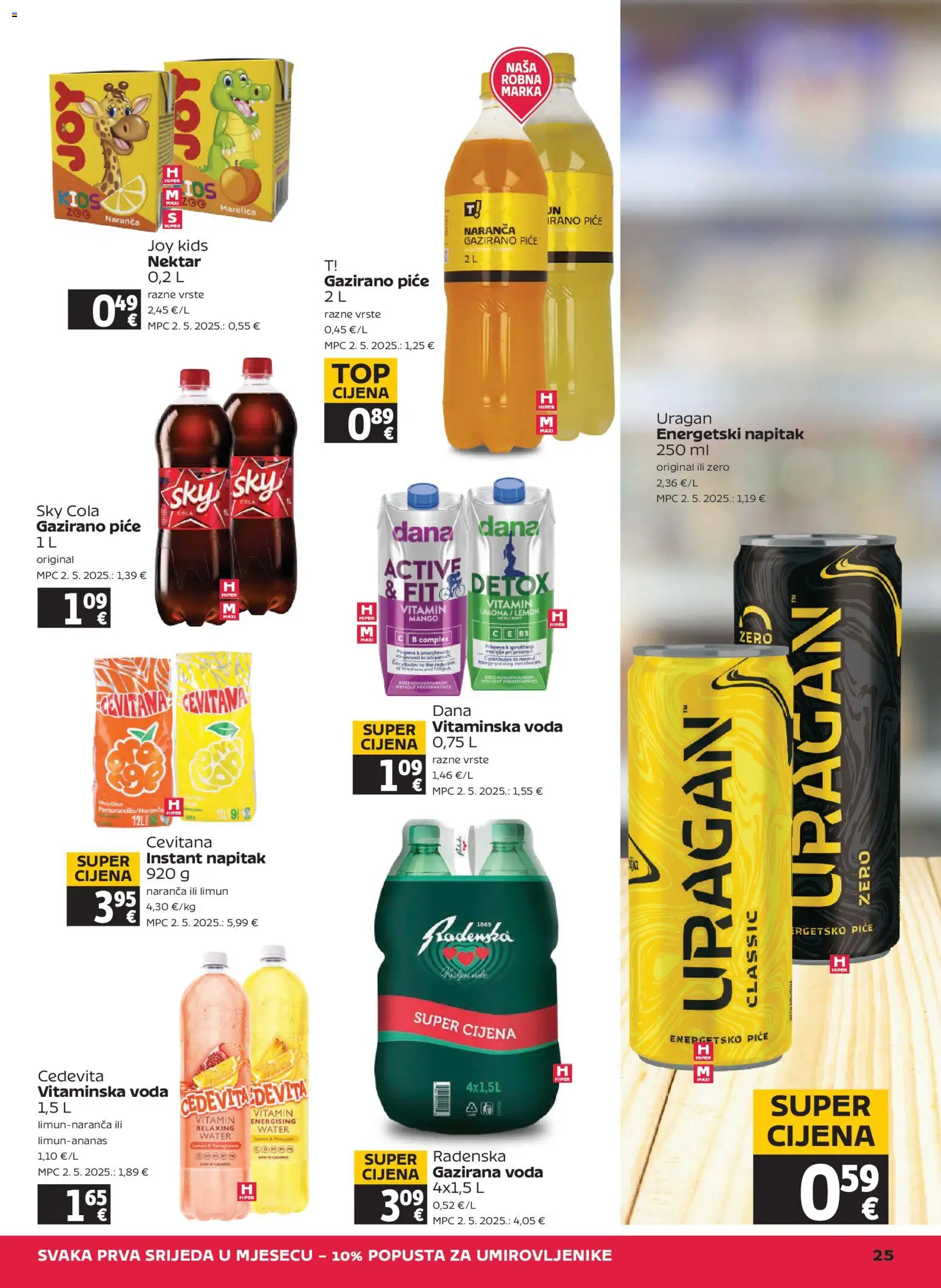 Tommy katalog | vrijedi od 28.05.2026 | Stranica: 25 | Proizvodi: Sky Cola, Radenska, Limun, Cedevita