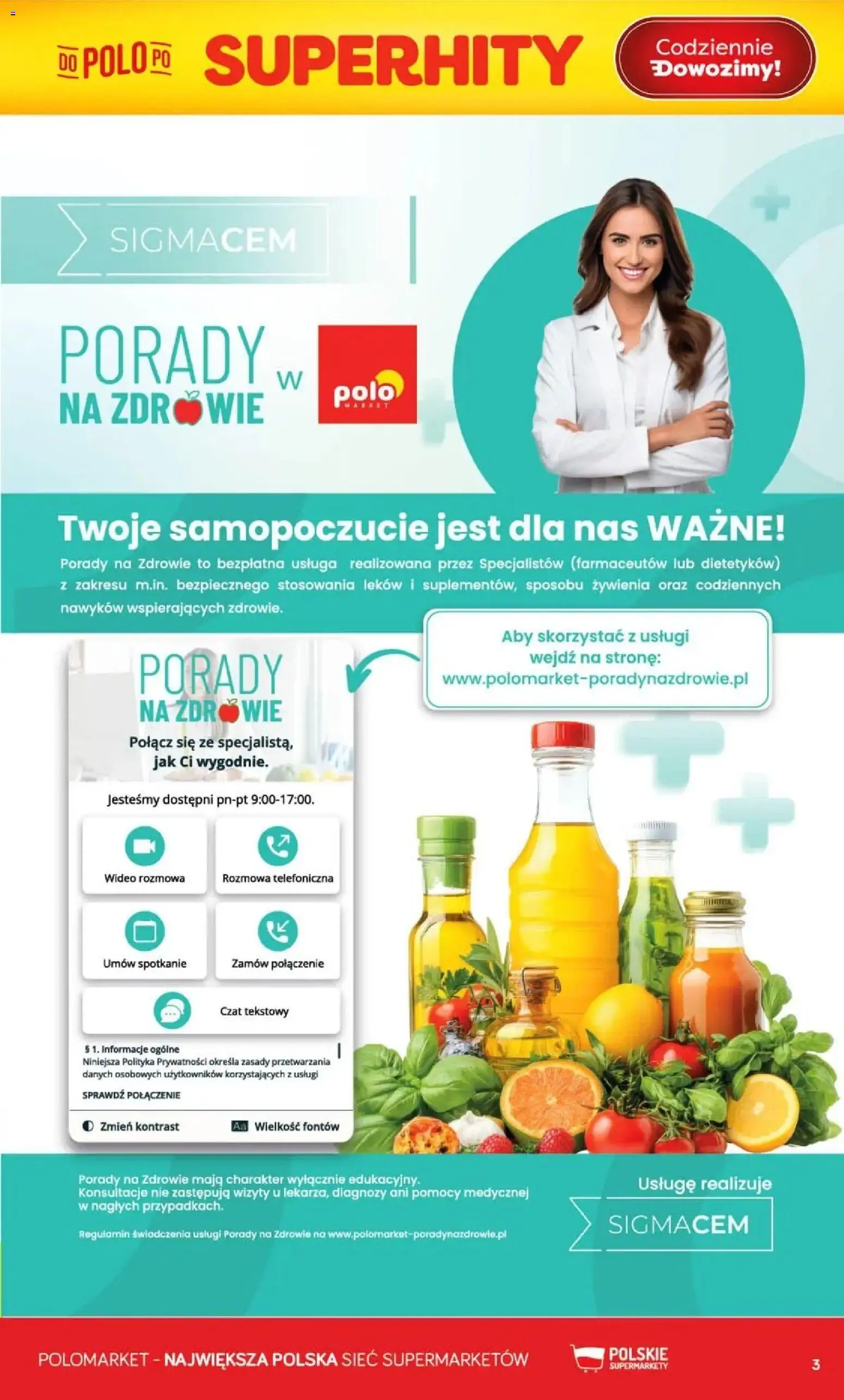 Nowa POLOmarket gazetka od jutra 12.08.2026 | Strona: 3 | Produkty: Wideo