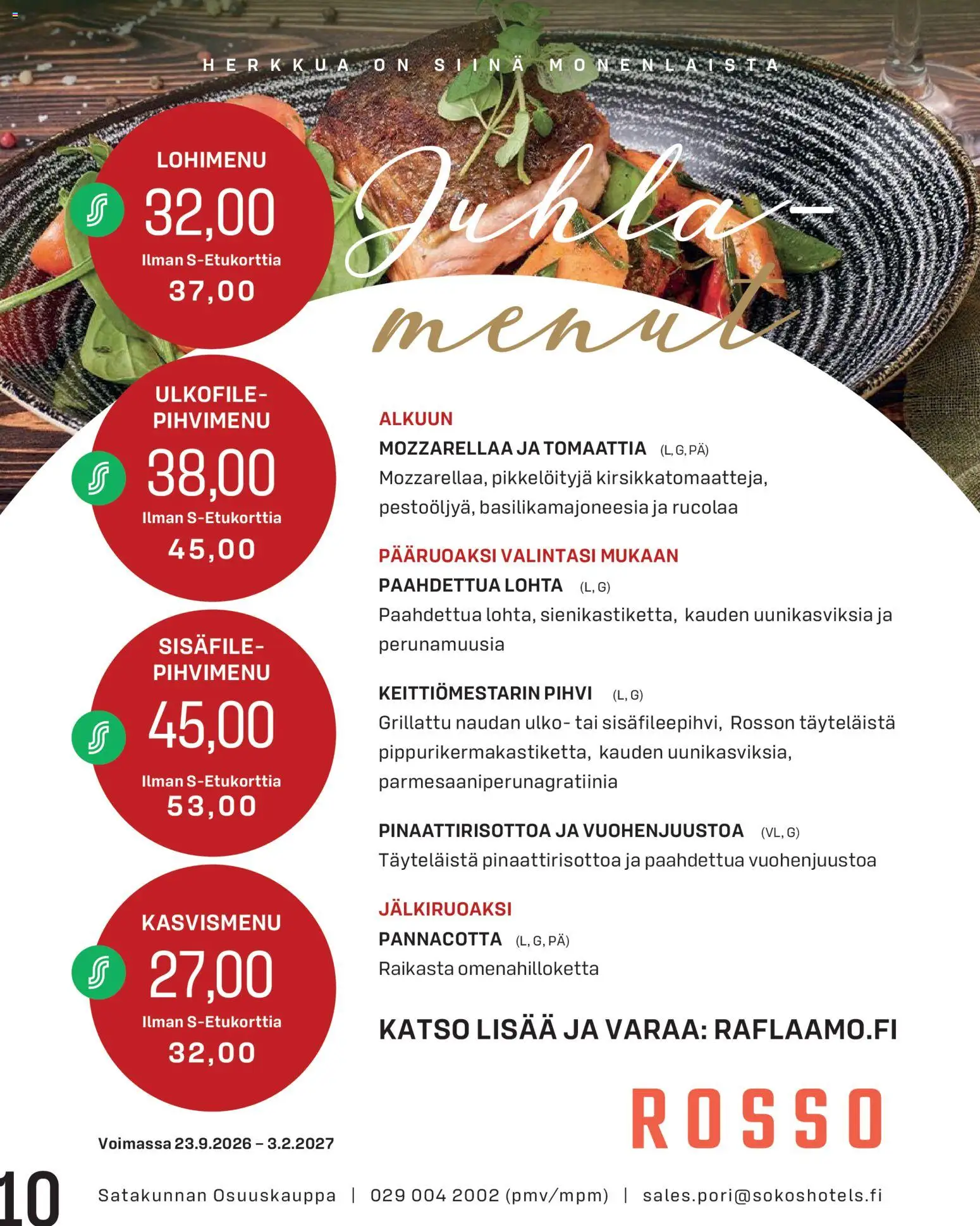 Prisma Juhli kanssamme – voimassa 29/09/2026 alkaen | Sivu: 10 | Tuotteet: Pannacotta, Pihvi