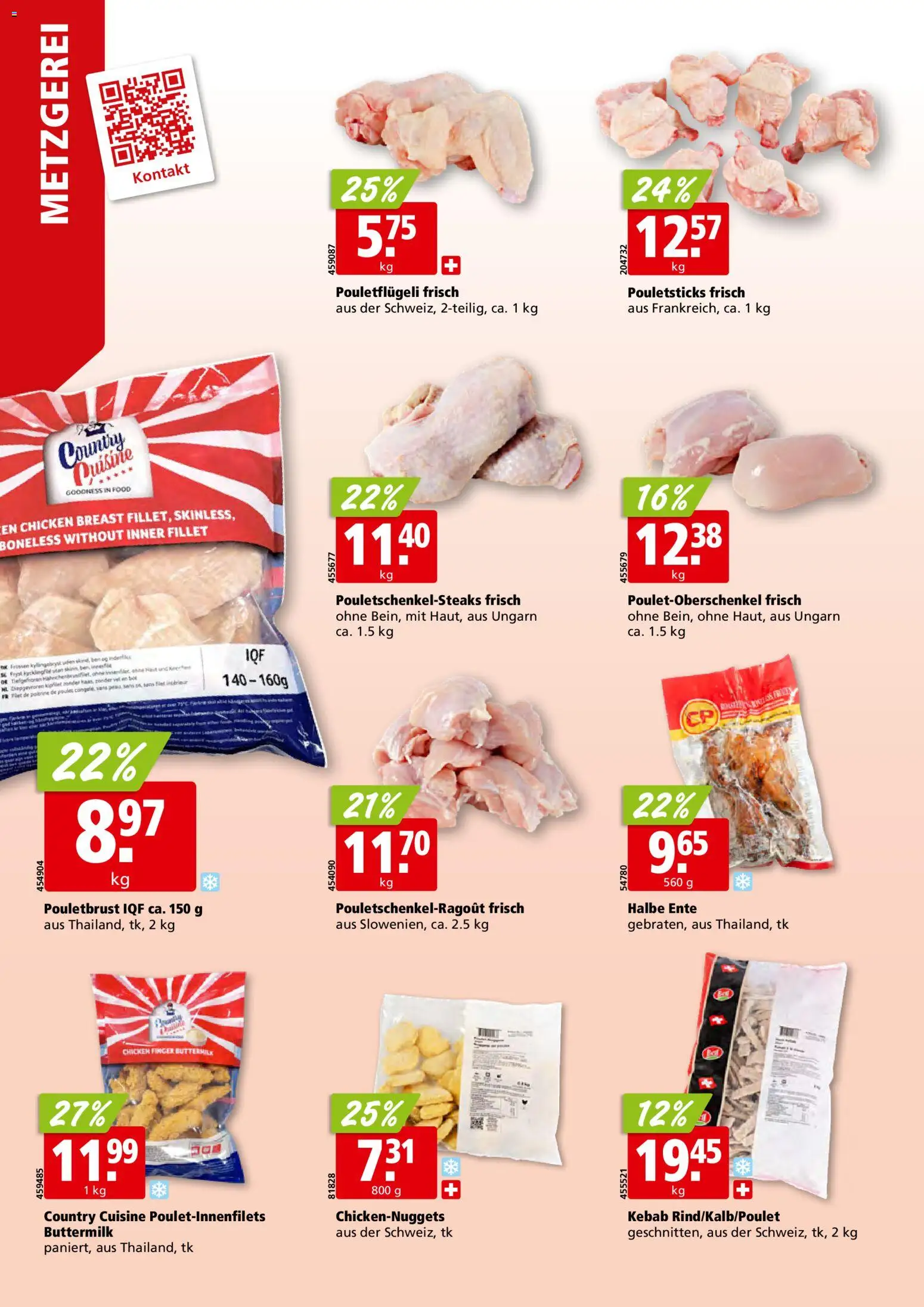 Aligro aktionen Schlieren, Gossau SG, Frauenfeld, Rapperswil-Jona, Sargans, Bern – gültig ab 11.05.2026 | Seite: 6 | Produkte: Pouletbrust