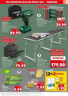 Pogląd oferty "Kaufland gazetka - Złap Okazje" - ważna od 25.06.2026 | Strona: 7 | Produkty: Karta, Kabel, Stół, Kosz