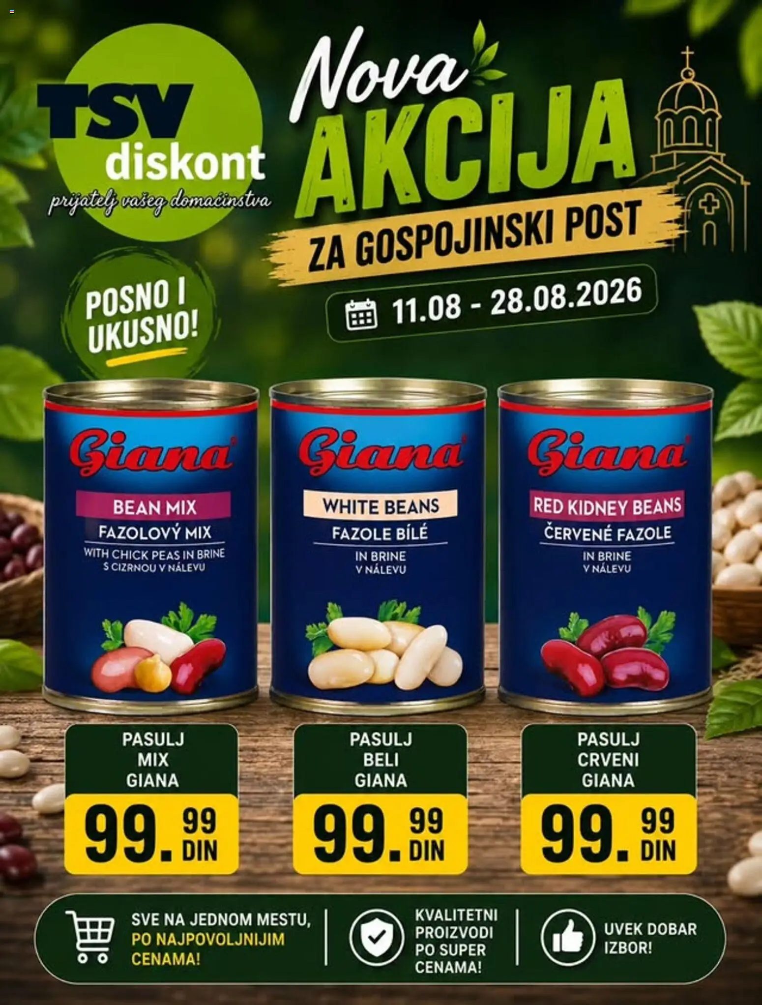 TSV Diskont katalog - važi od 11.08.2026 | Strana: 2 | Proizvode: Pasulj