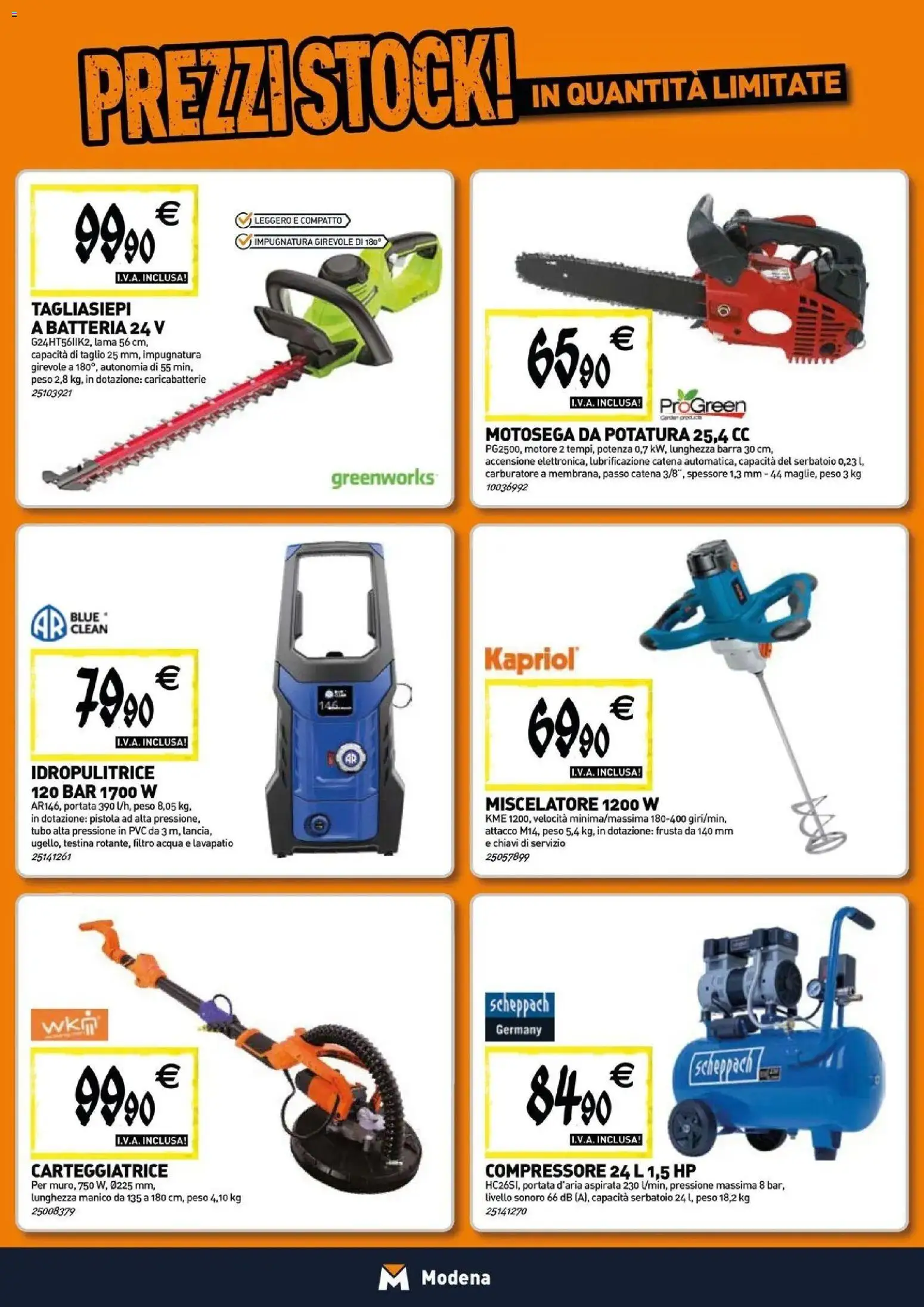 Nuovo TECNOMAT catalogo Modena dal 27/08/2026 > offerte anteprima 🛍️ | Pagina: 19 | Prodotti: Acqua, Tubo, Tagliasiepi, Caricabatterie