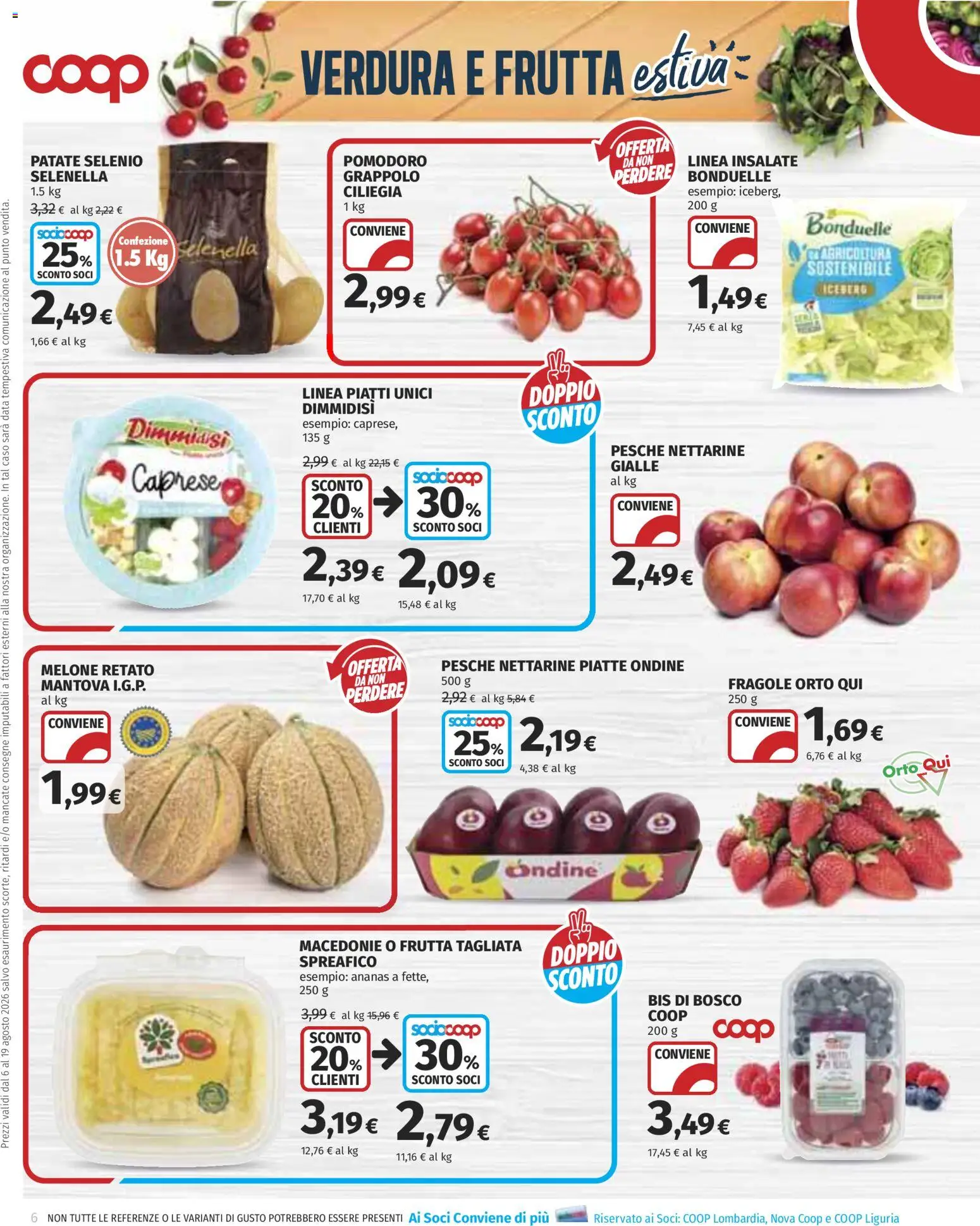 Volantino COOP del 06/08/2026 | Pagina: 6