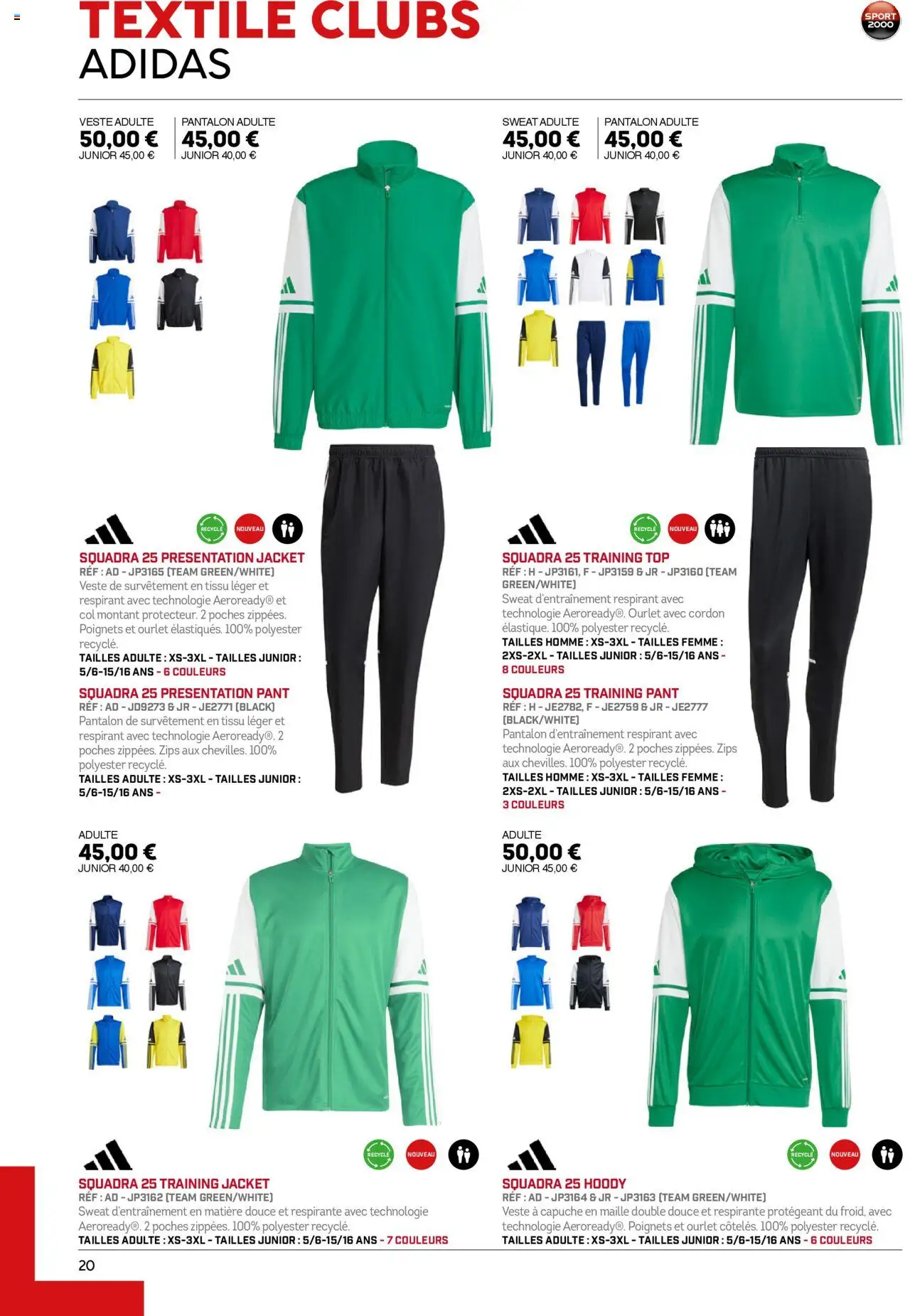 {H1} | Page: 20 | Produits: Veste, Pantalon