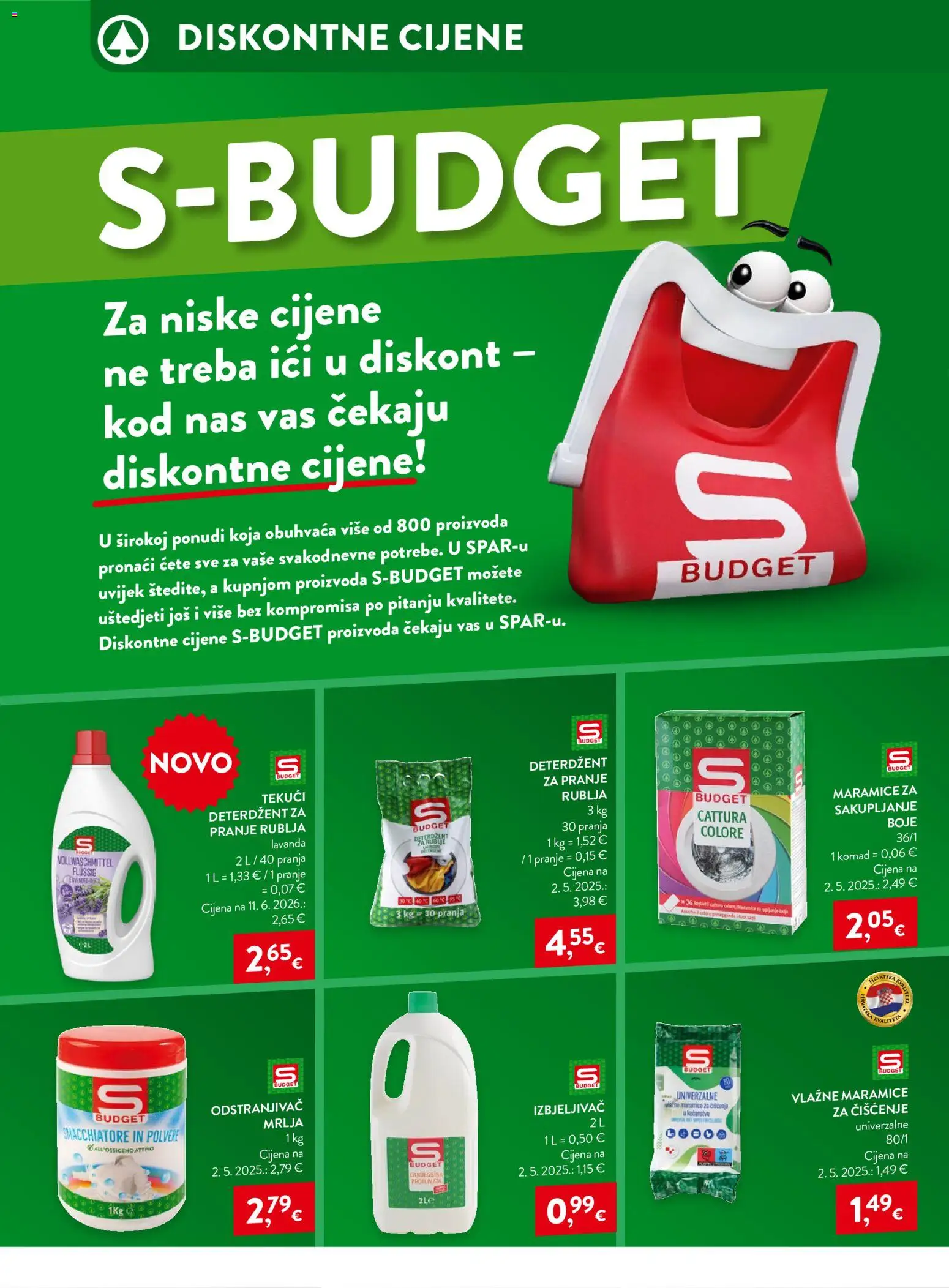 Spar katalog | vrijedi od 17.06.2026 | Stranica: 30 | Proizvodi: Vlažne maramice, Deterdžent