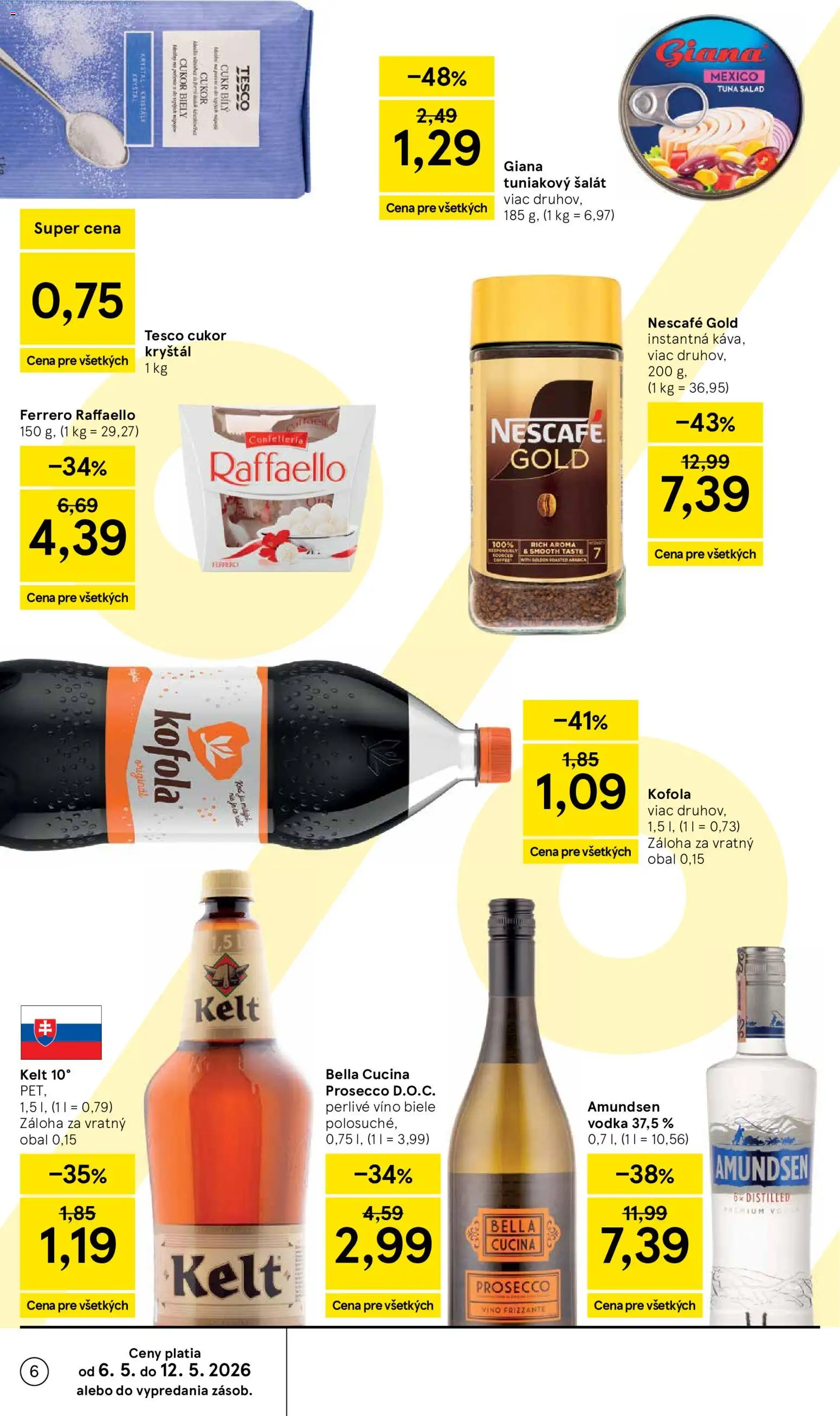 Nové Tesco akcie – leták je platný od 06.05.2026 | Strana: 6