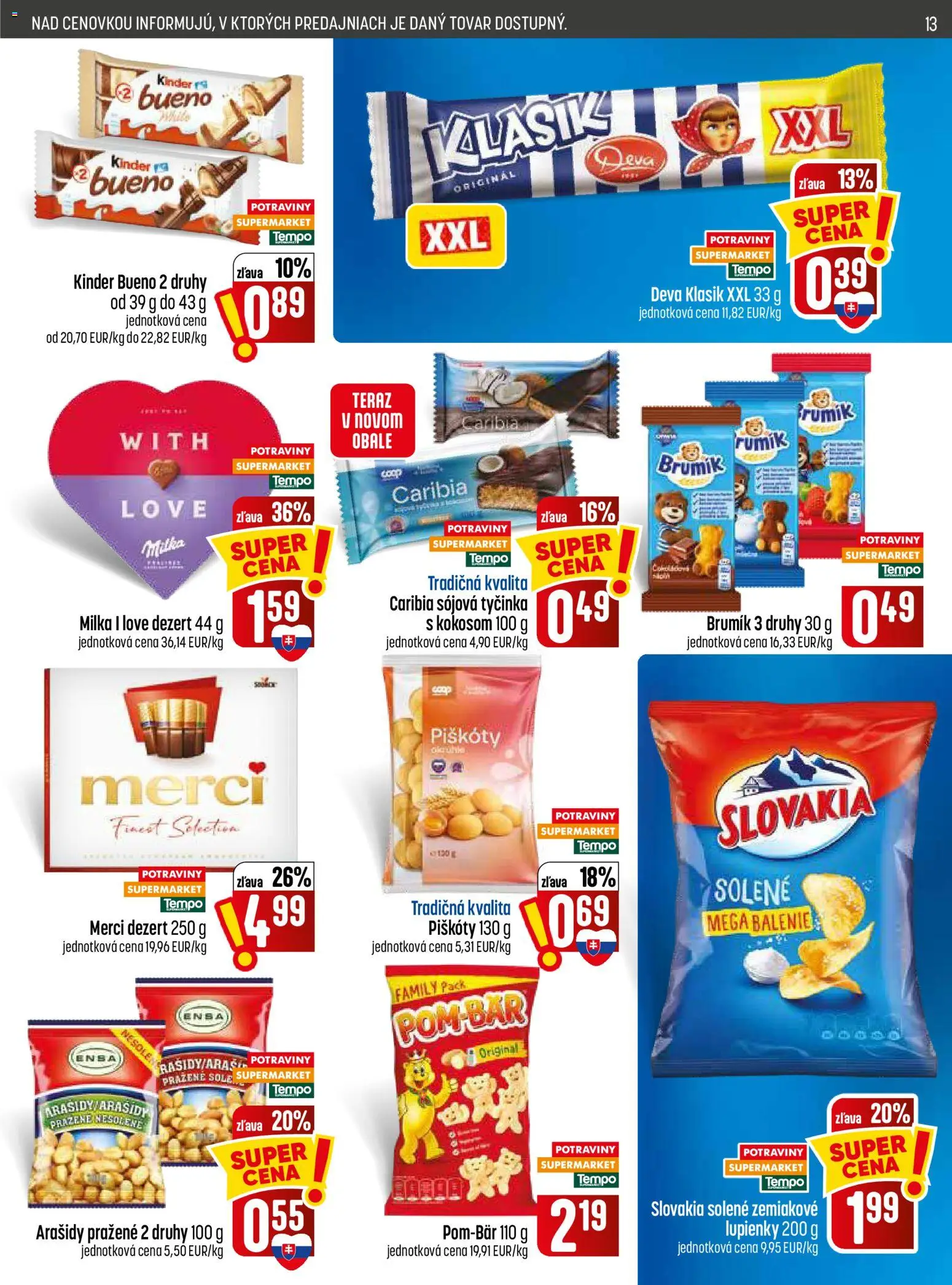 Nové COOP Jednota akcie – leták je platný od 26.08.2026 | Strana: 13