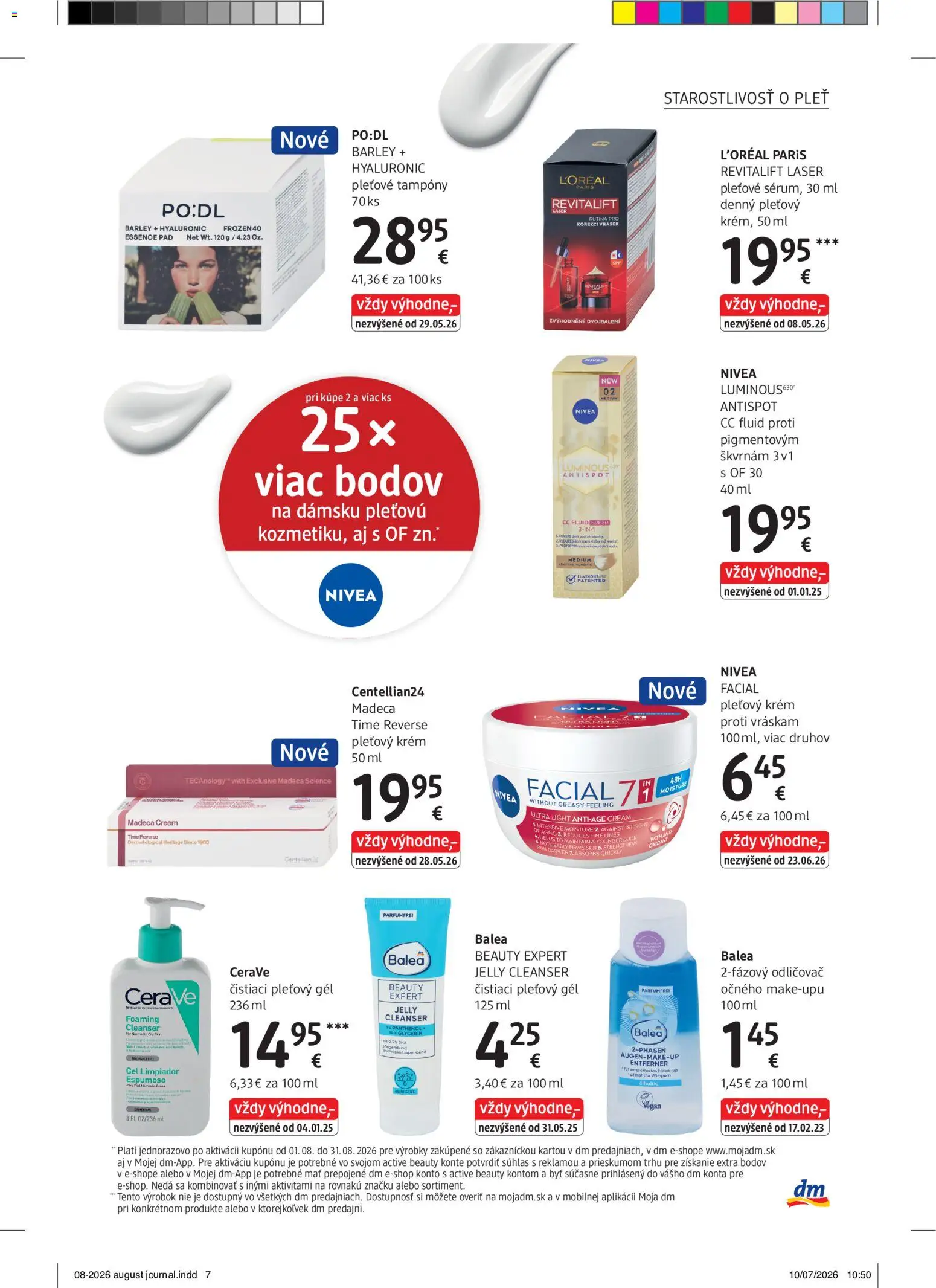 Nové dm drogerie akcie – leták je platný od 01.08.2026 | Strana: 7