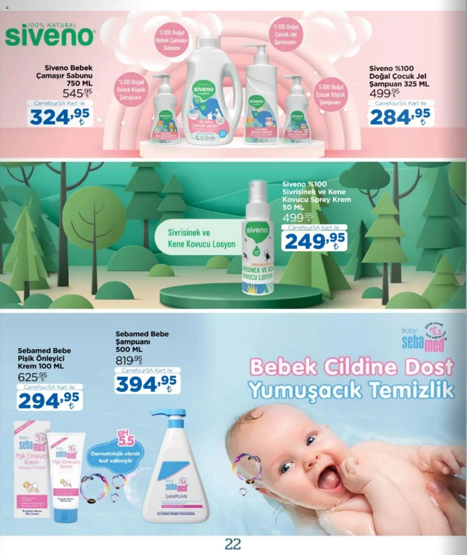 CarrefourSA - Katalog Bebek - 12 Ekim 2026 tarihinden itibaren geçerlidir | Sayfa: 22 | Ürünler: Şampuan, Krem