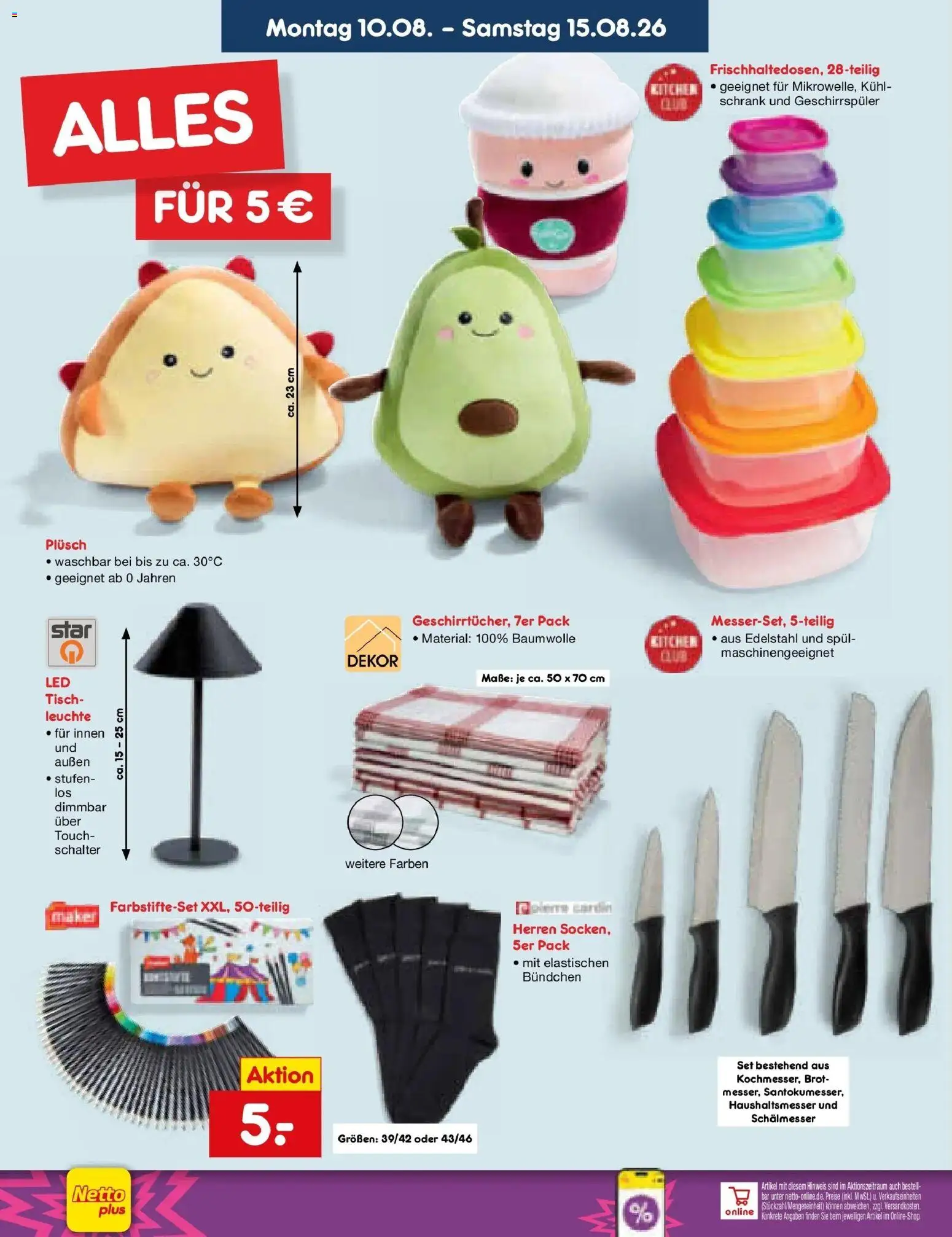 Netto Marken-Discount Prospekt Hamburg – gültig ab 17.08.2026 | Seite: 40 | Produkte: Geschirrspüler, Tisch, Schrank, Brot